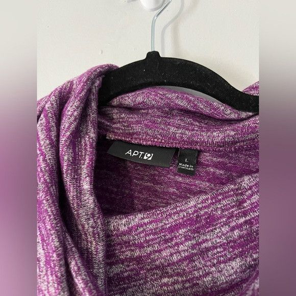 Apt. 9 Apt. 9 purple space dye cold shoulder Long Sleeve top Size L Size L / US 10 / IT 46 - 3 Thumbnail