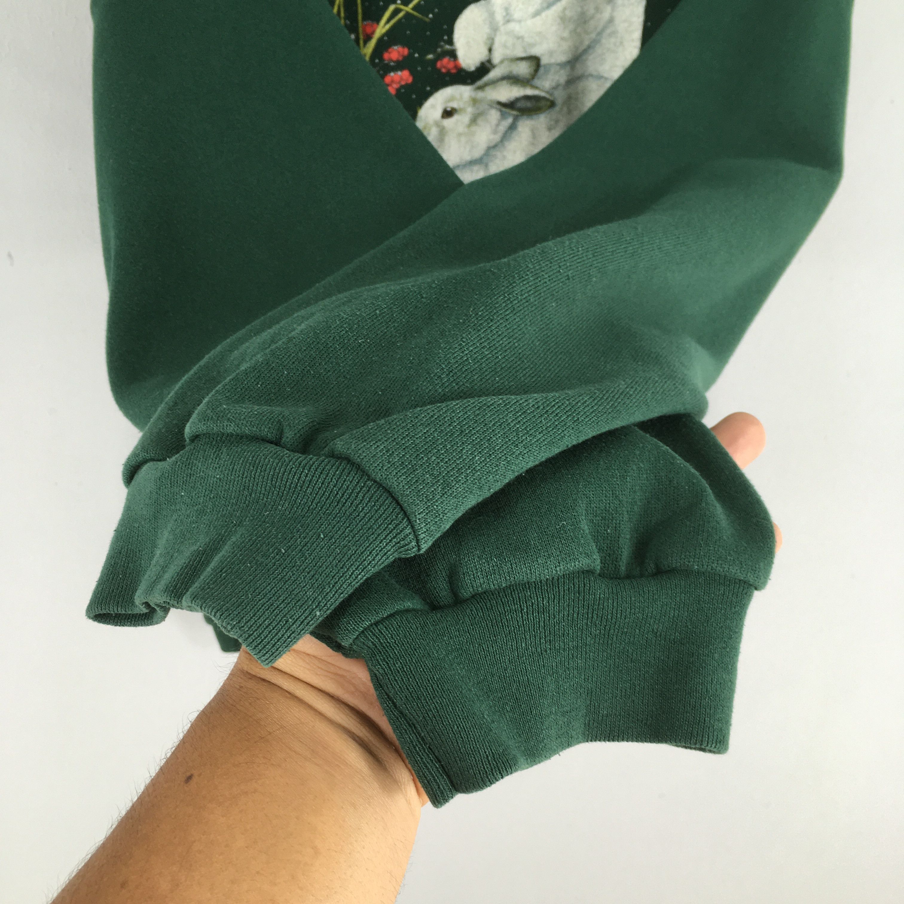 Habitat Vintage 90s Morning Sun Bunny Rabbit Sweatshirt 3XLarge Size US XXL / EU 58 / 5 - 4 Thumbnail