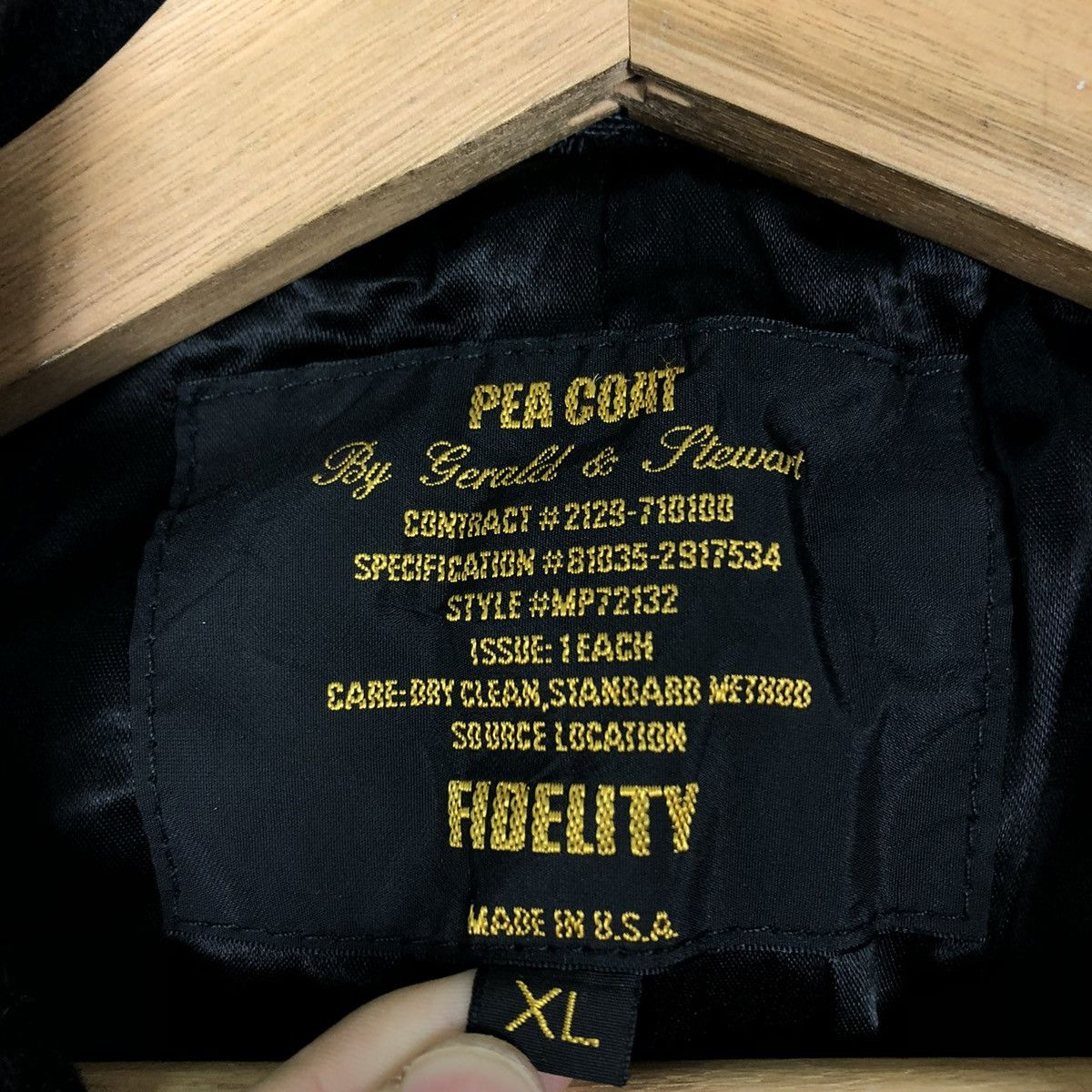 Vintage 🔥90’s DOUBLE BREAST PEA JACKET FIDELITY USA Size US XL / EU 56 / 4 - 13 Thumbnail