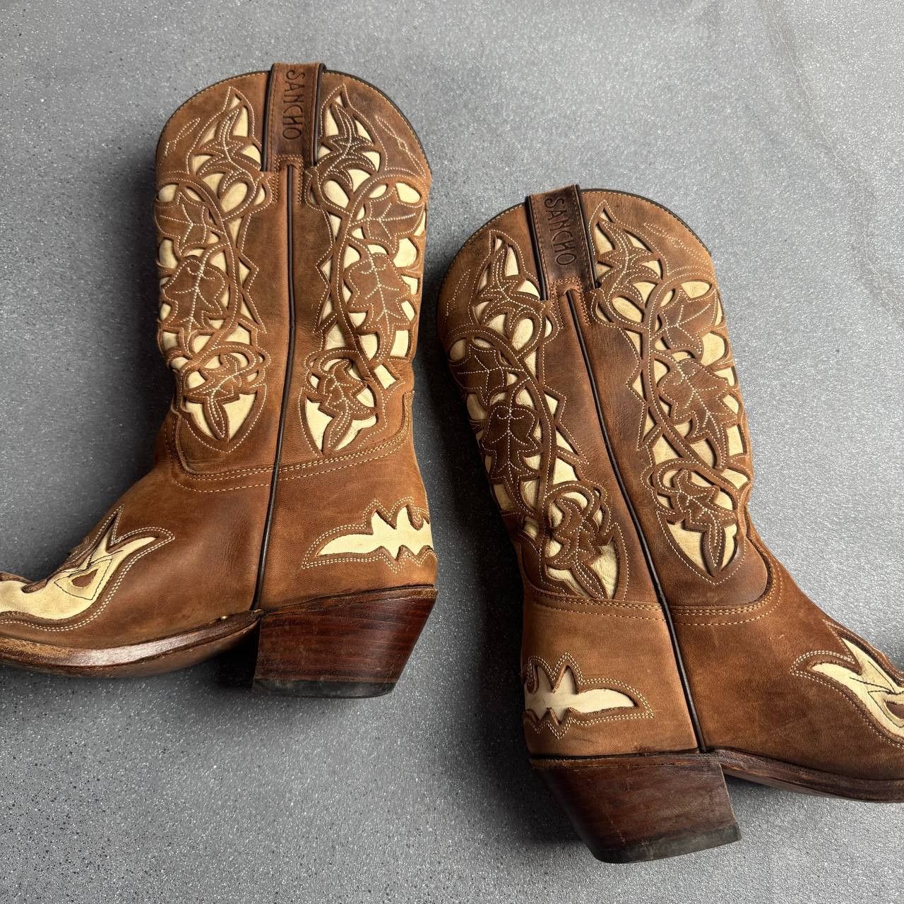 Japanese Brand × Sancho Boots × Vintage Sancho Boots Vintage Western Cowboy Boots Size US 7 / IT 37 - 7 Thumbnail