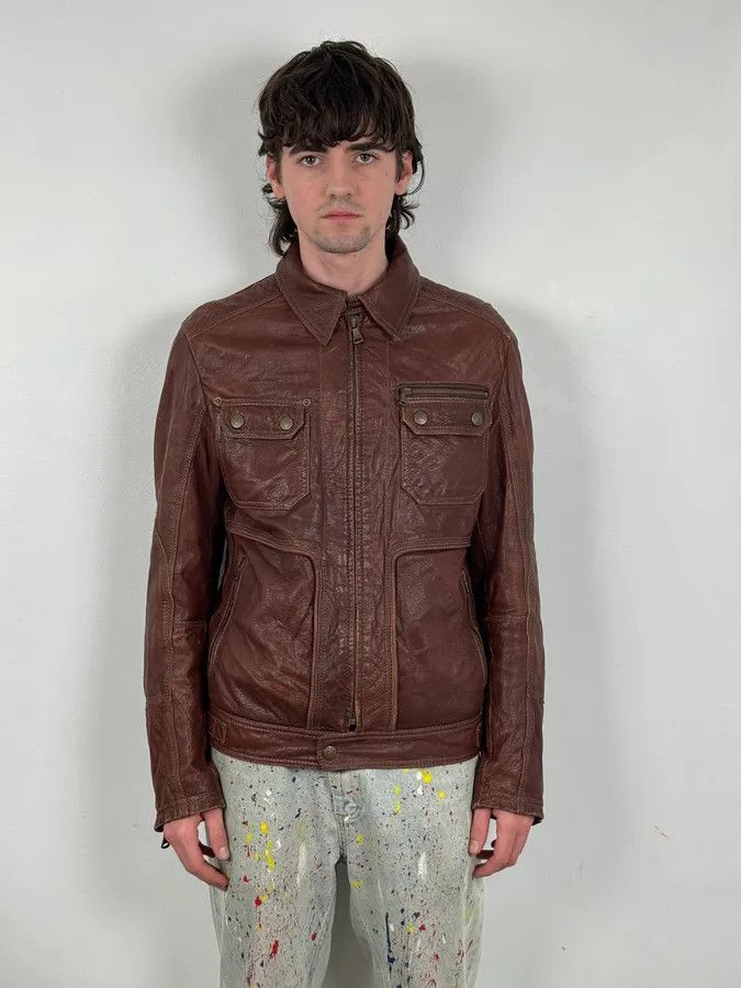Dolce & Gabbana 2000s Dolce & Gabbana Bordeaux Leather Premium Jacket Size US M / EU 48-50 / 2 - 2 Thumbnail
