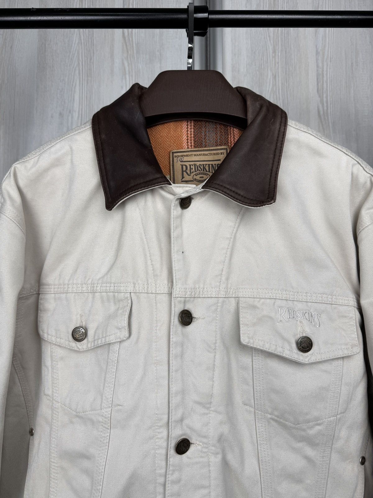 Other Redskins vintage 00s y2k Trucker Bomber leather collar jackt Size US M / EU 48-50 / 2 - 3 Thumbnail