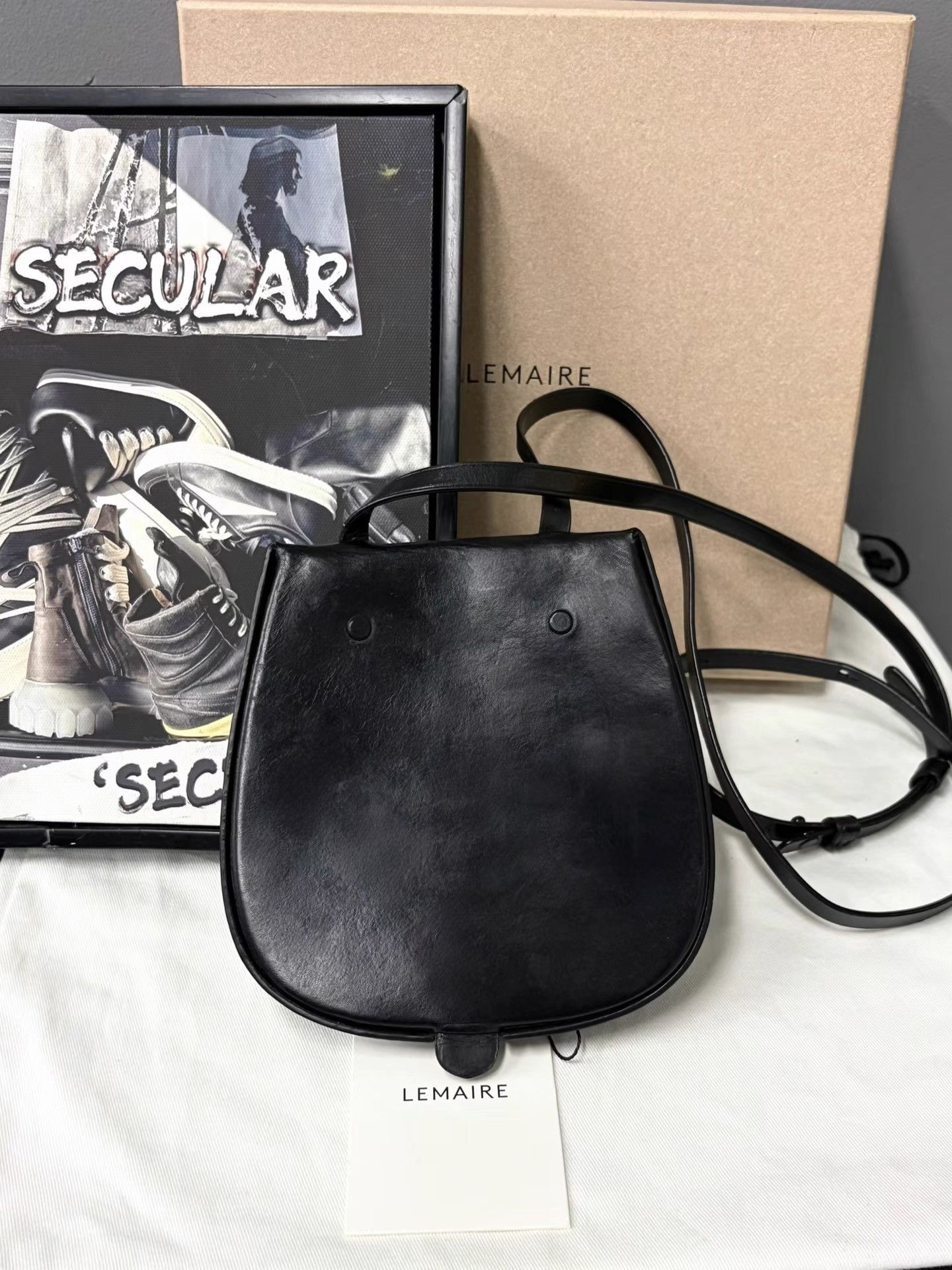 Lemaire Lemaire FW22 2nd Generation Tacco Bag Saddle Bag K34 Size ONE SIZE - 4 Thumbnail