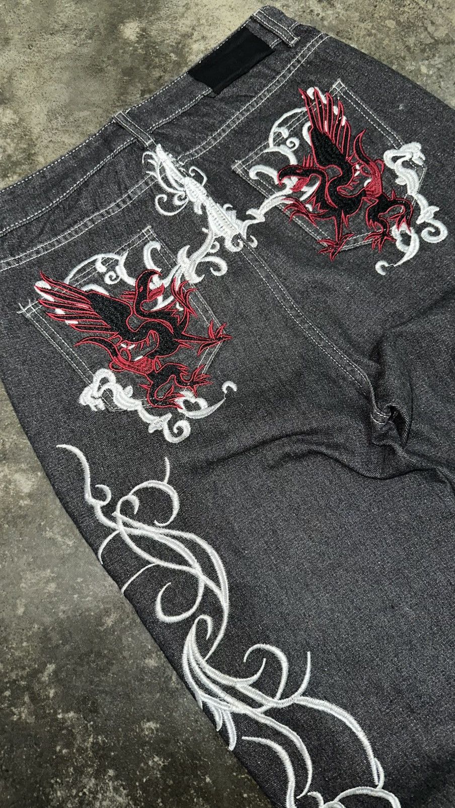 Other RARE JAPAN EMBROIDERED JEANS Size US 33 - 4 Thumbnail