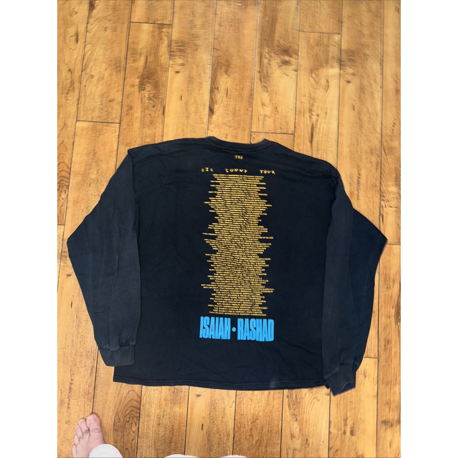 Rap Tees × Top Dawg Entertainment Isaiah Rashad Long Sleeve Shirt Black 2XL Lil Sunny Tour Size US XXL / EU 58 / 5 - 6 Thumbnail