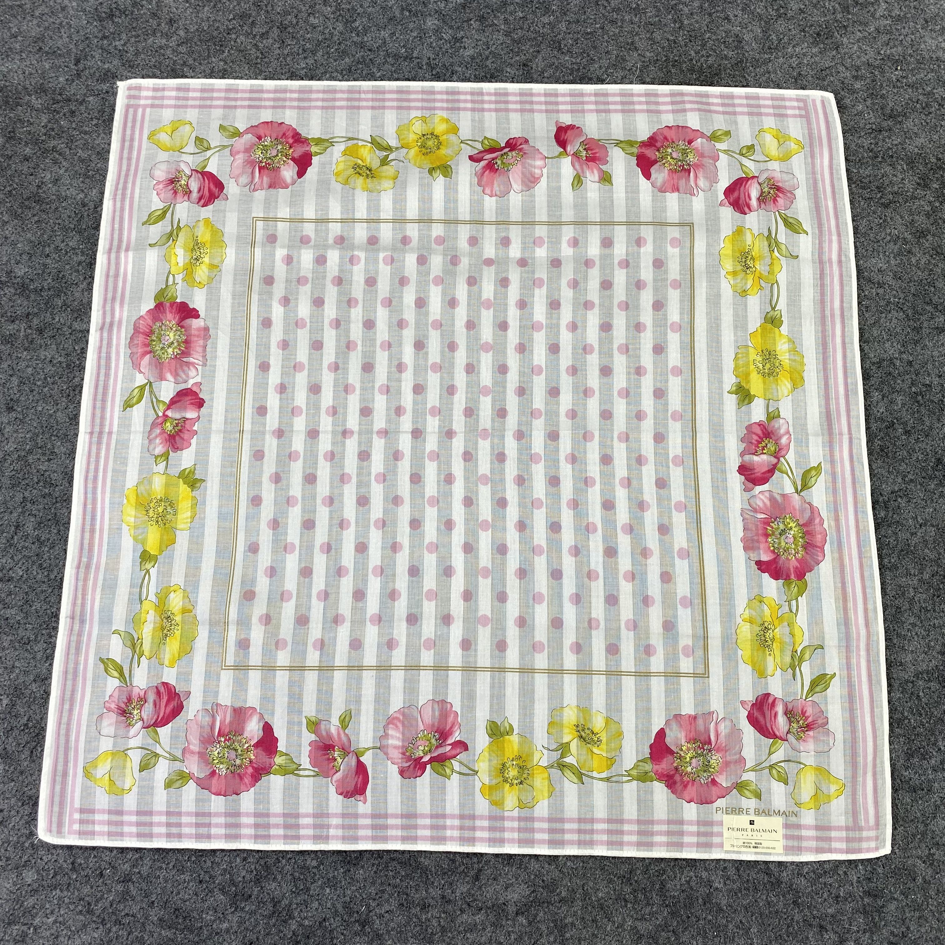 Pierre Balmain Pierre Balmain Handkerchief / Bandana / Neckerchief-B480 Size ONE SIZE - 3 Thumbnail