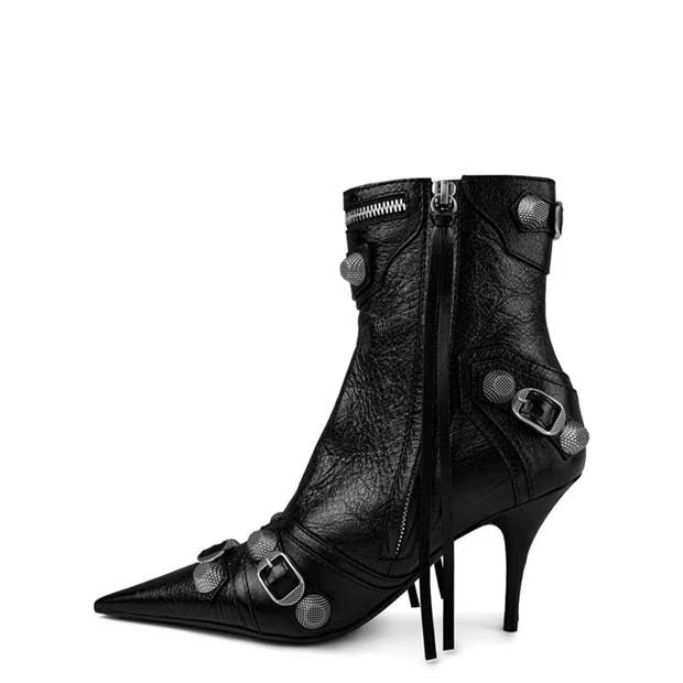 Balenciaga o1y0625 Ankle Boots in Black Size US 6 / IT 36 - 2 Thumbnail
