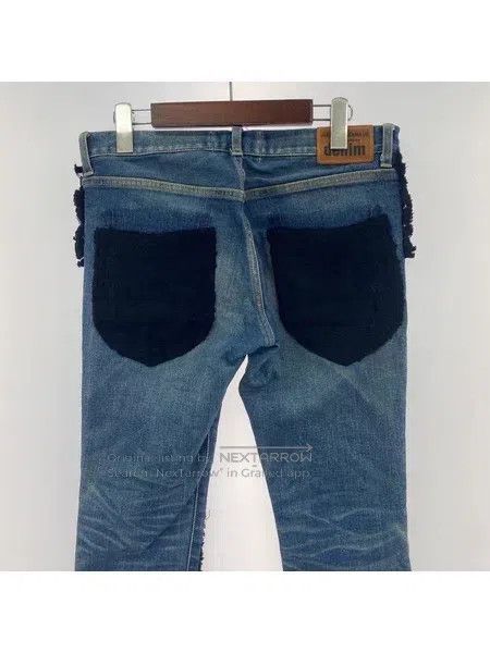 Junya Watanabe Junya Watanabe size XS Studded Sequin Patchwork Denim Pant Size US 27 - 2 Thumbnail