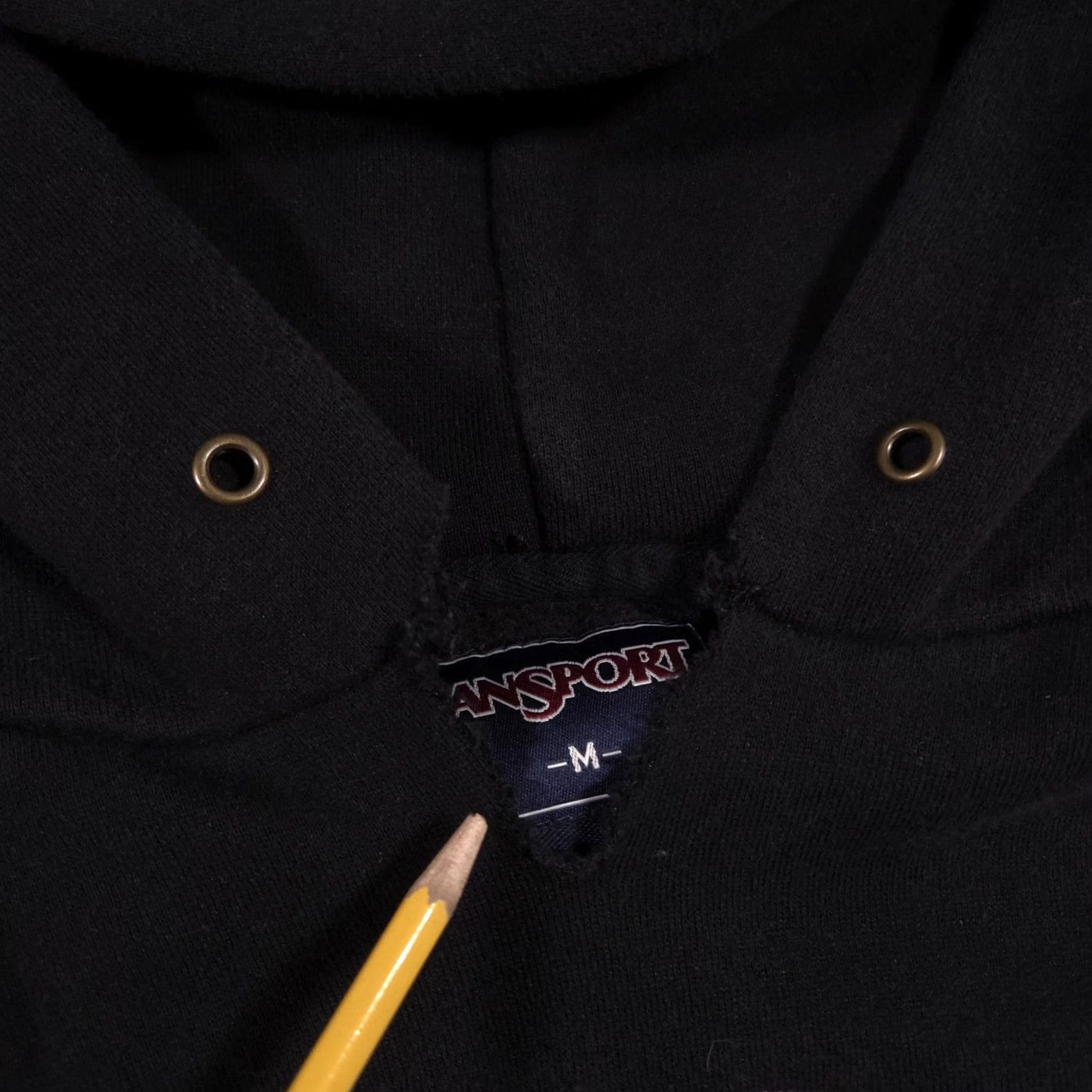 Jansport JanSport Truman Hoodie Mens M Black Pullover Fleece College Graphic Print Embroidered Logo Kangaroo Pocket Slim Fit Size US M / EU 48-50 / 2 - 7 Thumbnail