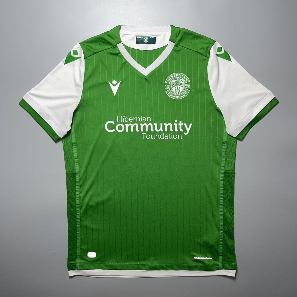 Macron HIBERNIAN MACRON 2019/2020 FOOTBALL HOME JERSEY #26 SPECTOR Size US XL / EU 56 / 4 - 2 Thumbnail