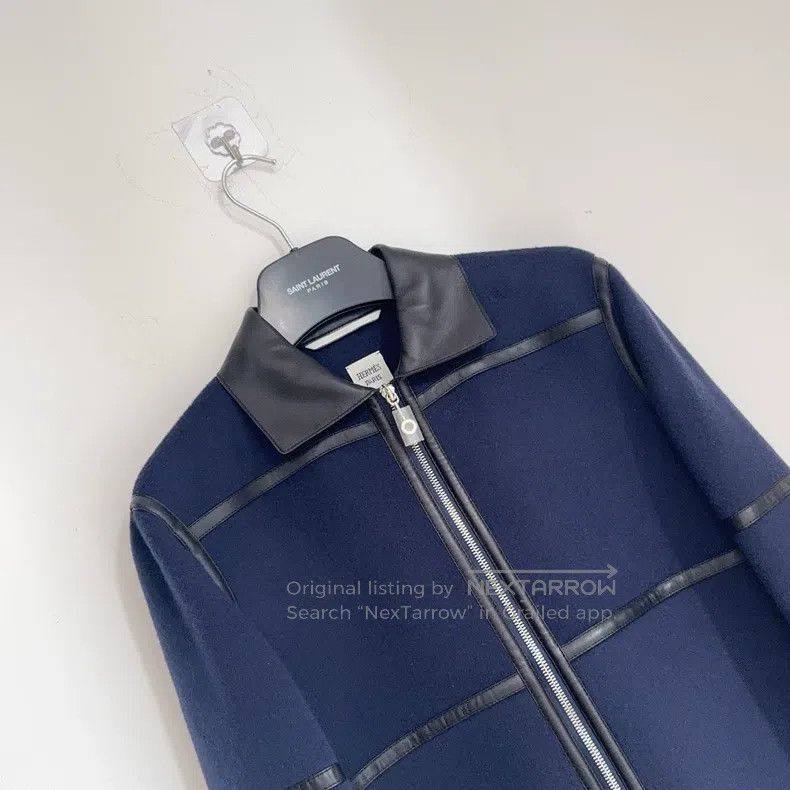 Hermes Hermes Cashmere and Leather Mix Short Coat Size XS / US 0-2 / IT 36-38 - 4 Thumbnail