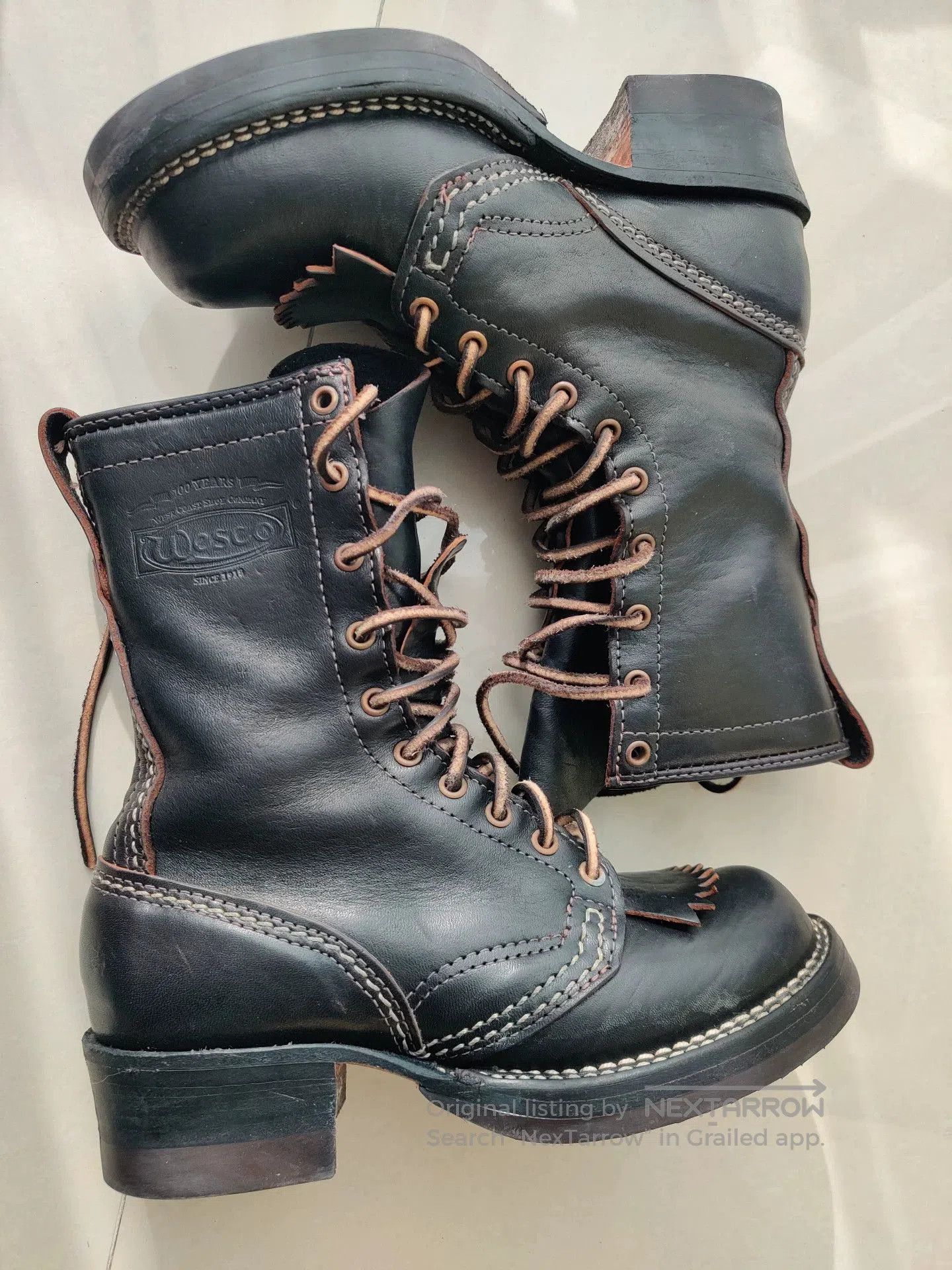 WESCO Wesco Jobmaster Black Leather Boots. Size US 10 / EU 43 - 3 Thumbnail