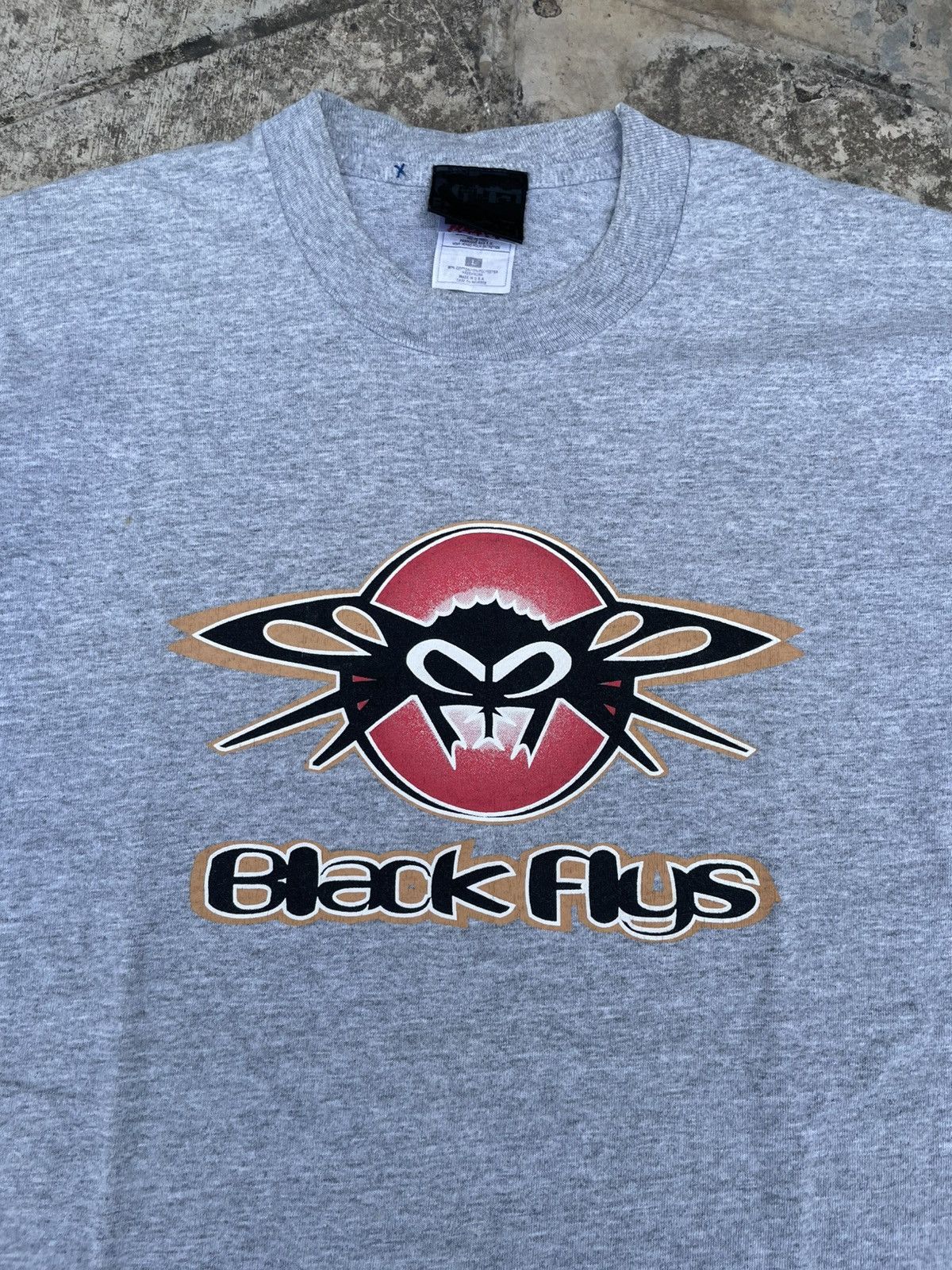 Vintage Vintage Black Flys tee Size US L / EU 52-54 / 3 - 1 Thumbnail