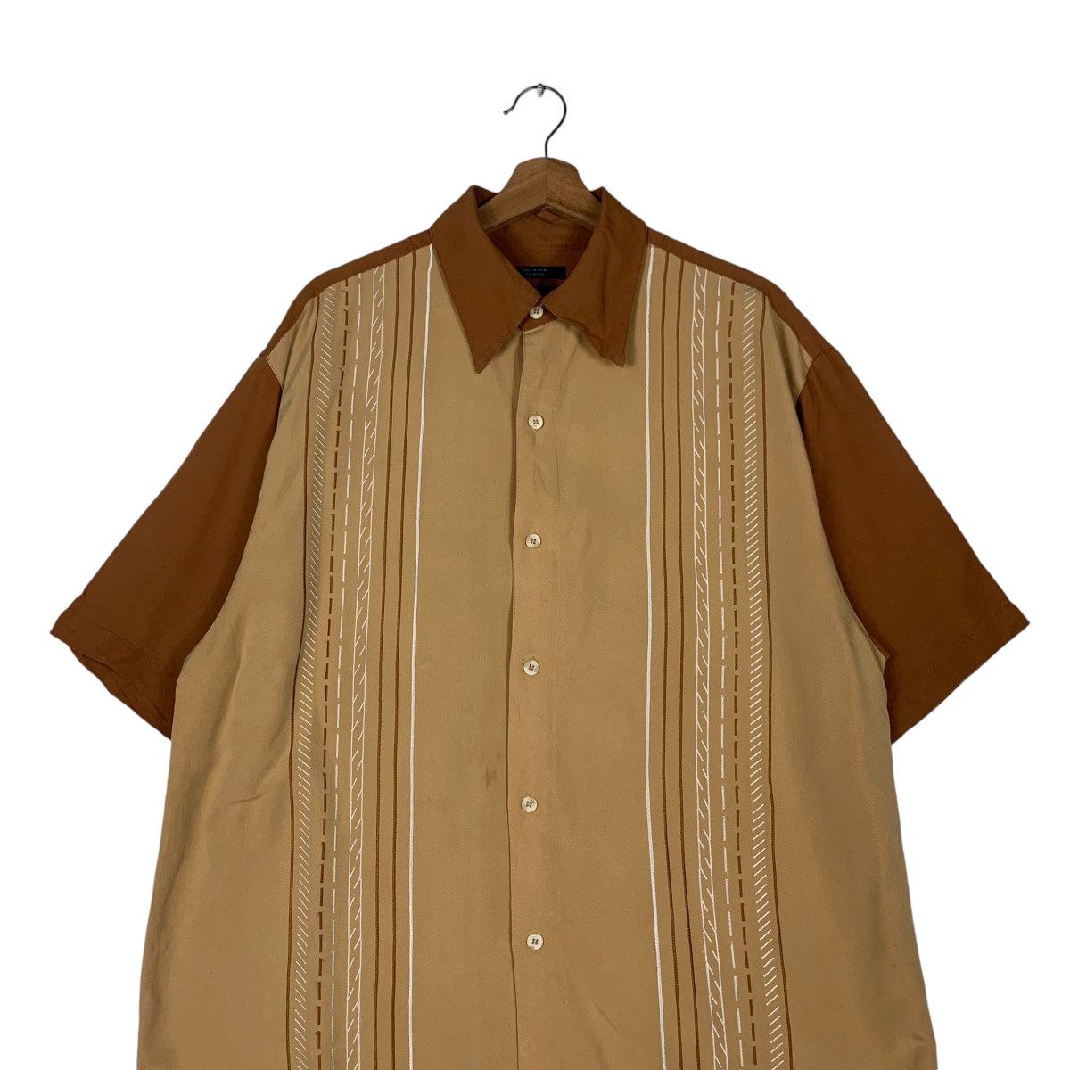 Vintage METAFUORI Hybrid Short Sleeve Button Shirt #1423-C64 Size US L / EU 52-54 / 3 - 2 Thumbnail