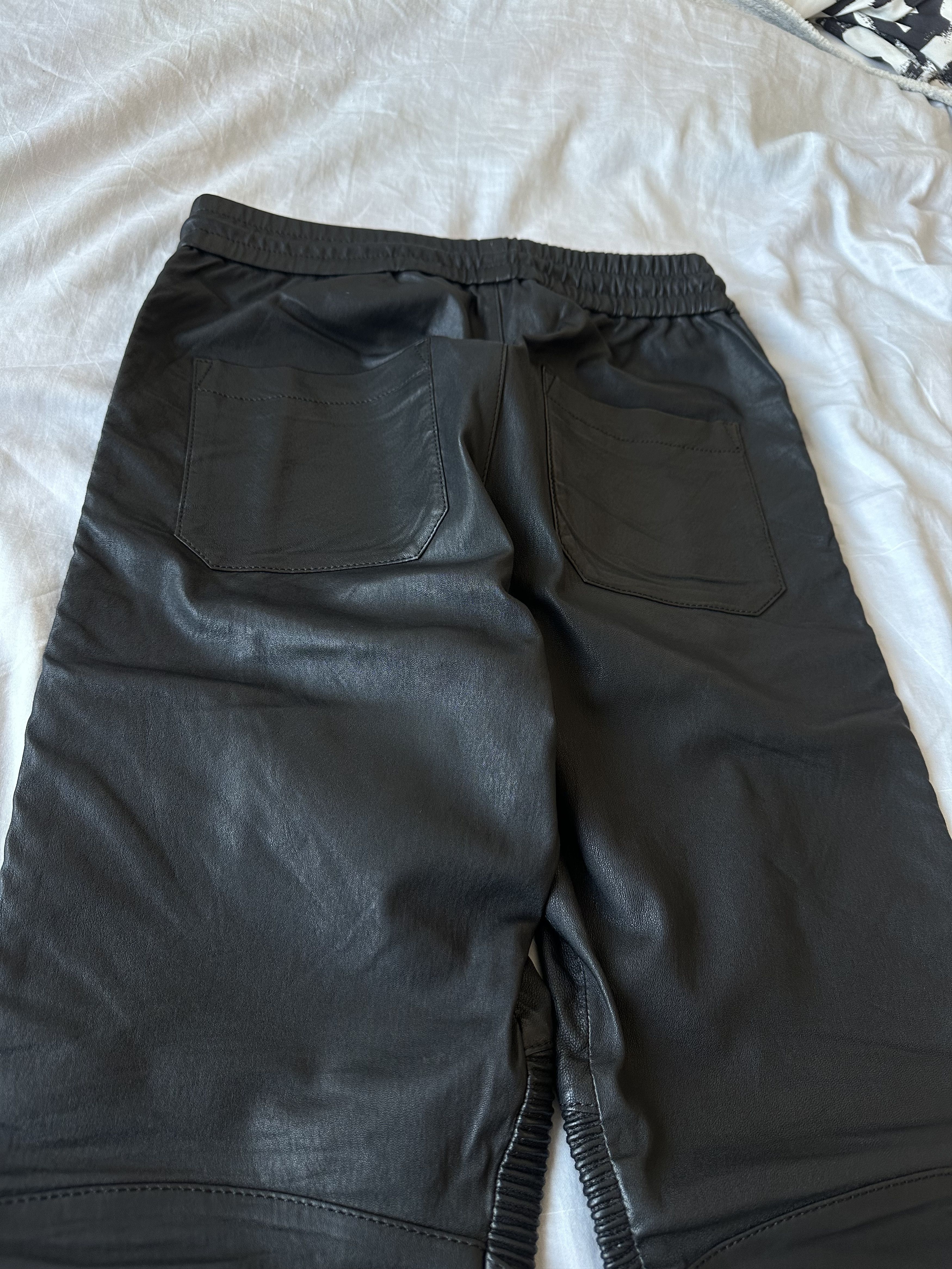 Balmain × H&M H&M x Balmain F/W 2015 Biker Leather Pants Size US 32 / EU 48 - 7 Thumbnail