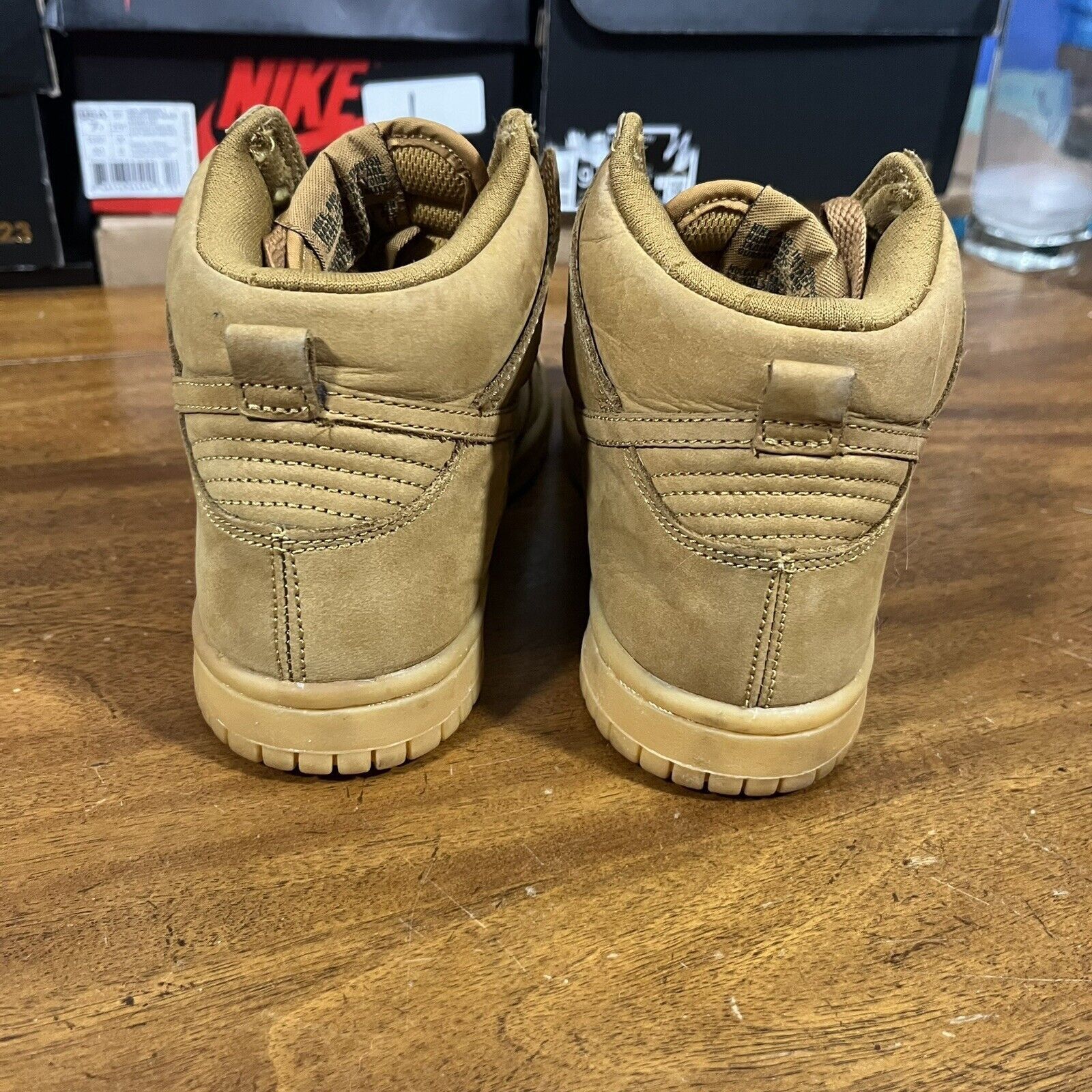 Nike Size 5.5 Women’s - Nike Dunk High Premium Brown Flax Suede Size US 5.5 / IT 35.5 - 5 Thumbnail