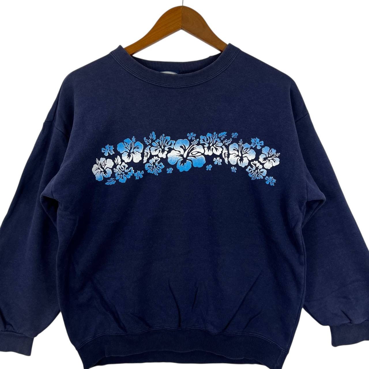 Vintage Vintage SUNNY BOON HIBISCUS Floral Flower Hawaii Sweatshirt Size M / US 6-8 / IT 42-44 - 5 Thumbnail