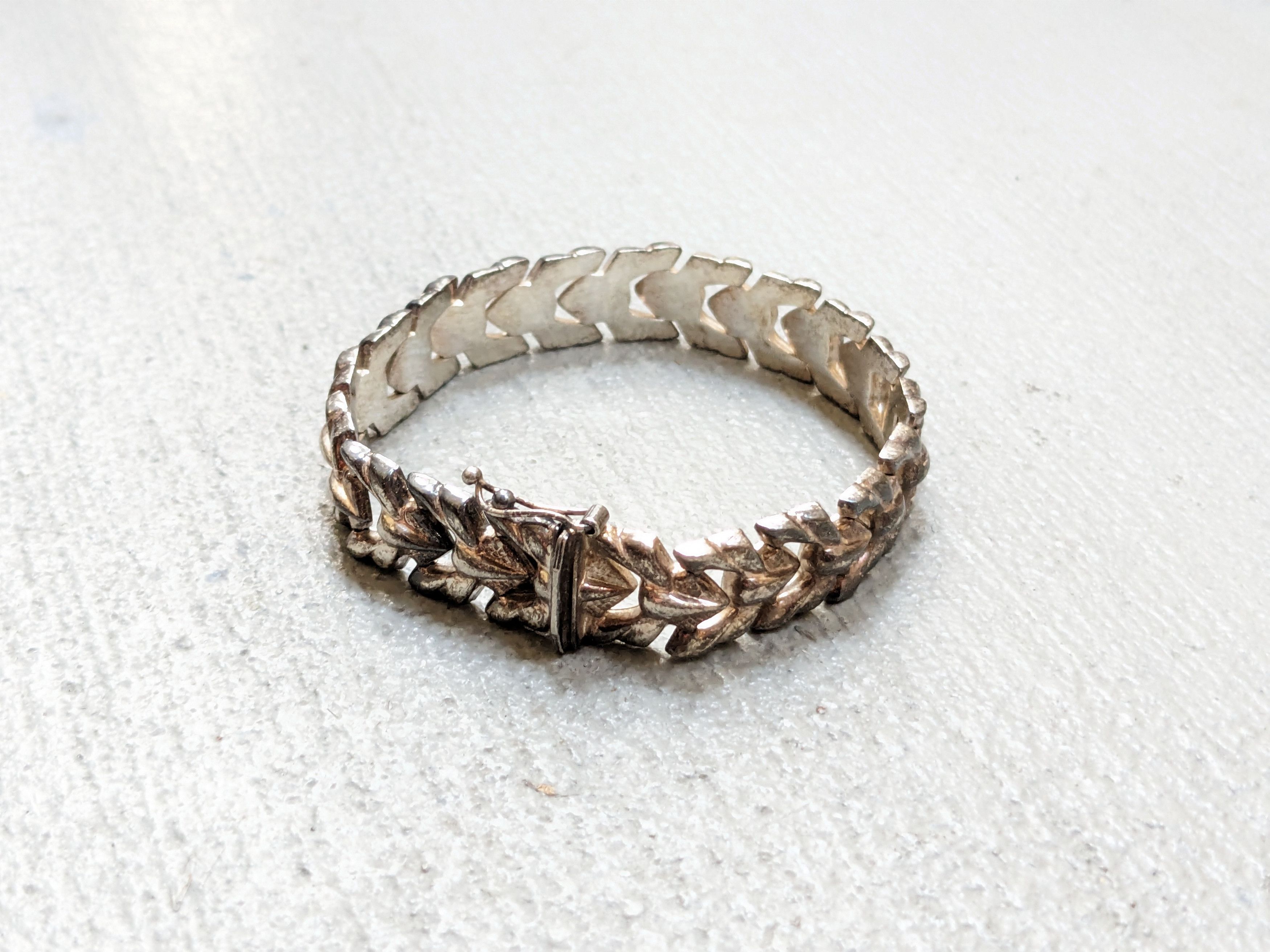 Jewelry Vintage Sterling Silver Bracelet Milor 7.25" Italy Modern Size ONE SIZE - 6 Thumbnail
