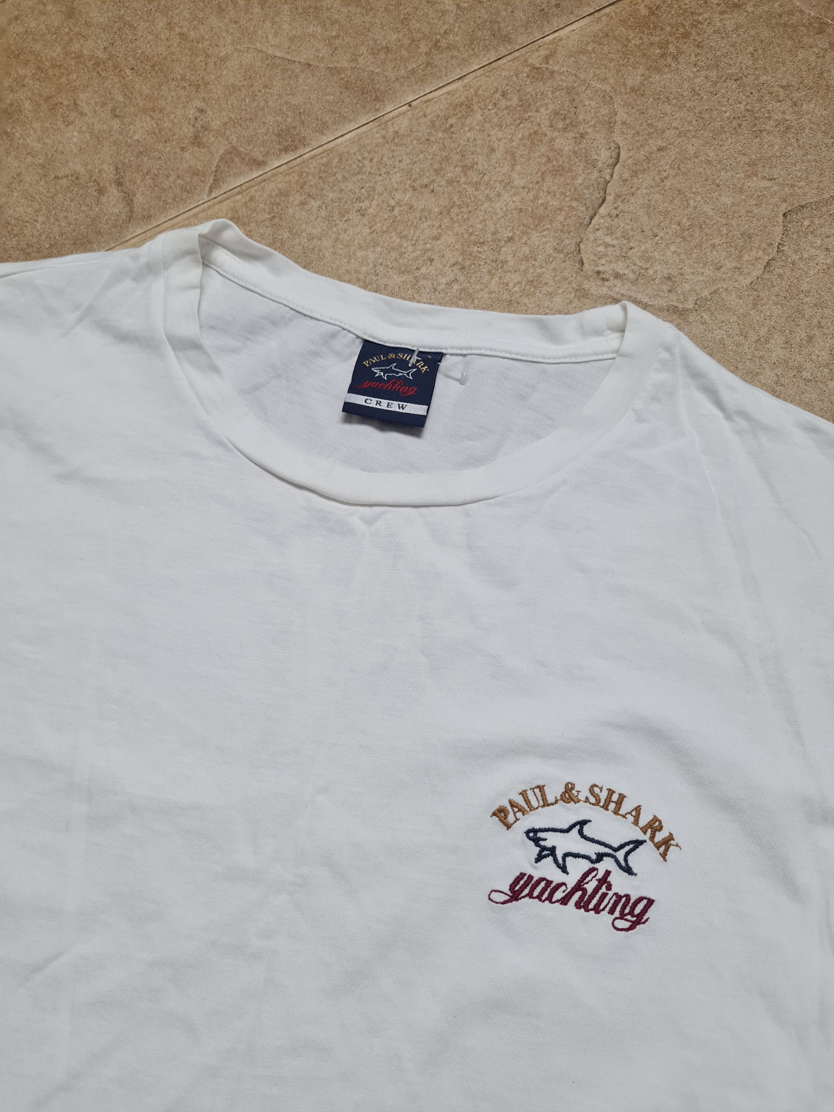 Paul & Shark Authentic Paul & Shark White Long Sleeve Tee Yachting Logo Size US L / EU 52-54 / 3 - 11 Thumbnail