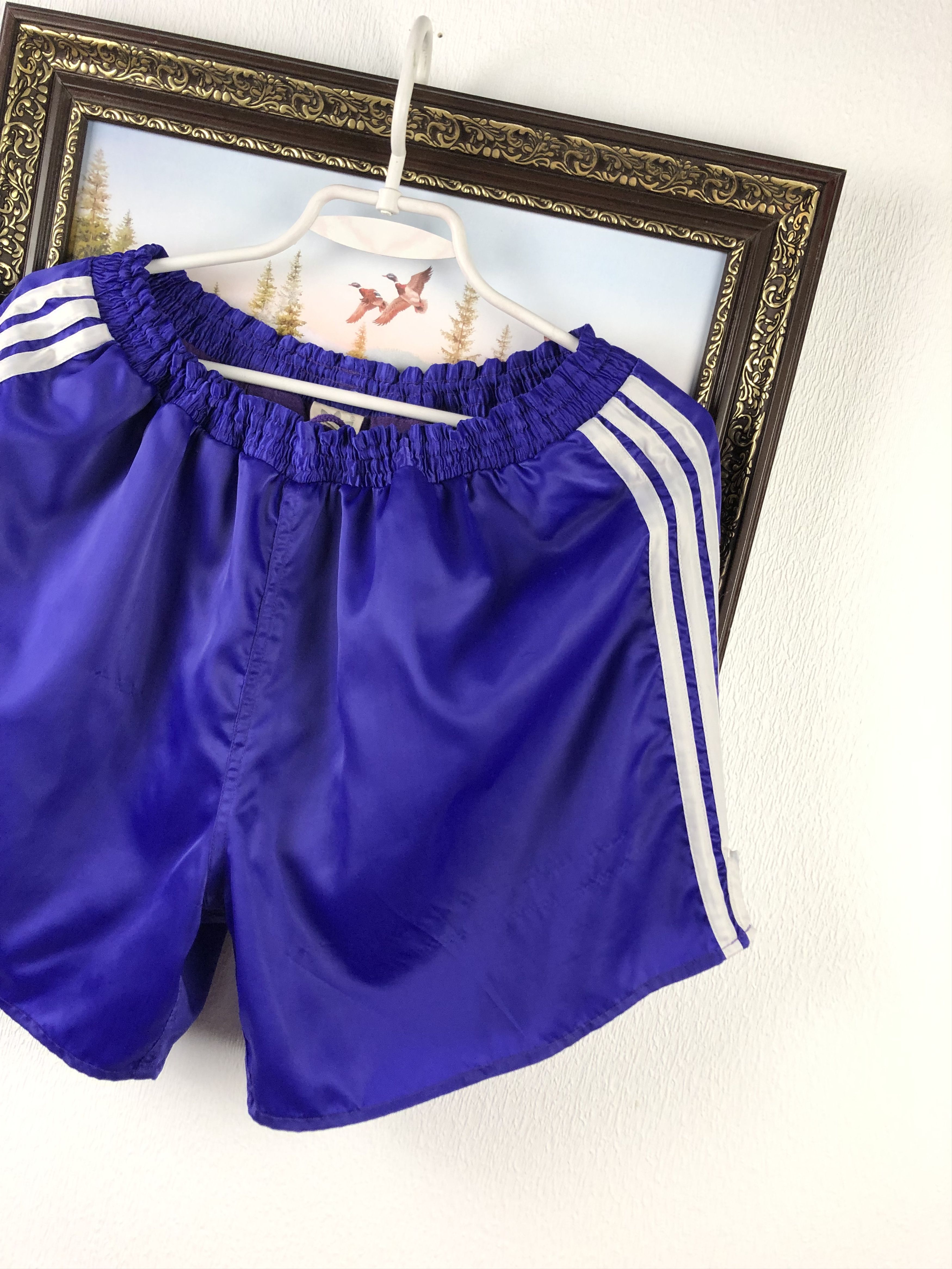 Adidas Vintage 90's Adidas Nylon Athletic Shorts Run Mens Sport Size US 34 / EU 50 - 3 Thumbnail