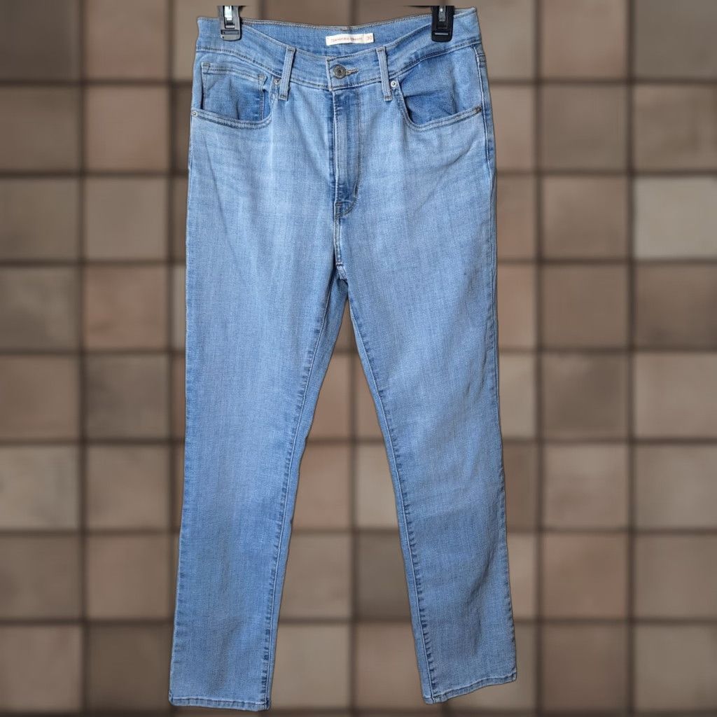 Levi's Levi's Womens 724 Light Wash High Rise Straight Jeans-Size 30 Size 30" / US 8 / IT 44 - 1 Thumbnail