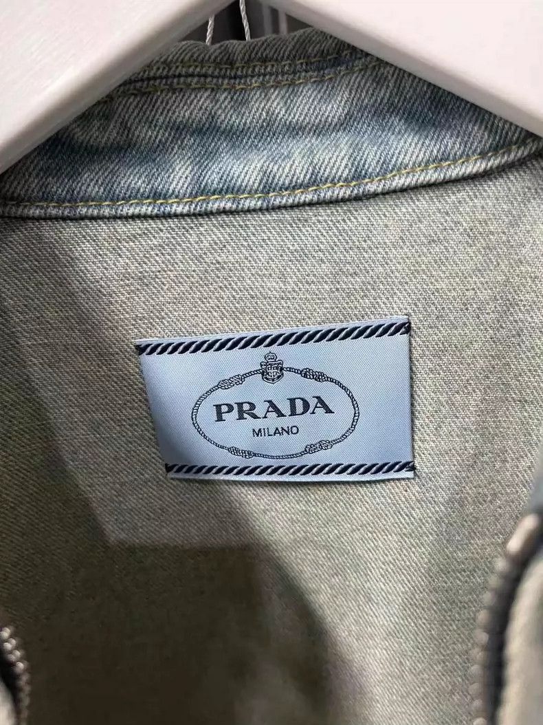 Prada Prada Denim Jacket with Triangle Logo -2505 Size US M / EU 48-50 / 2 - 6 Thumbnail