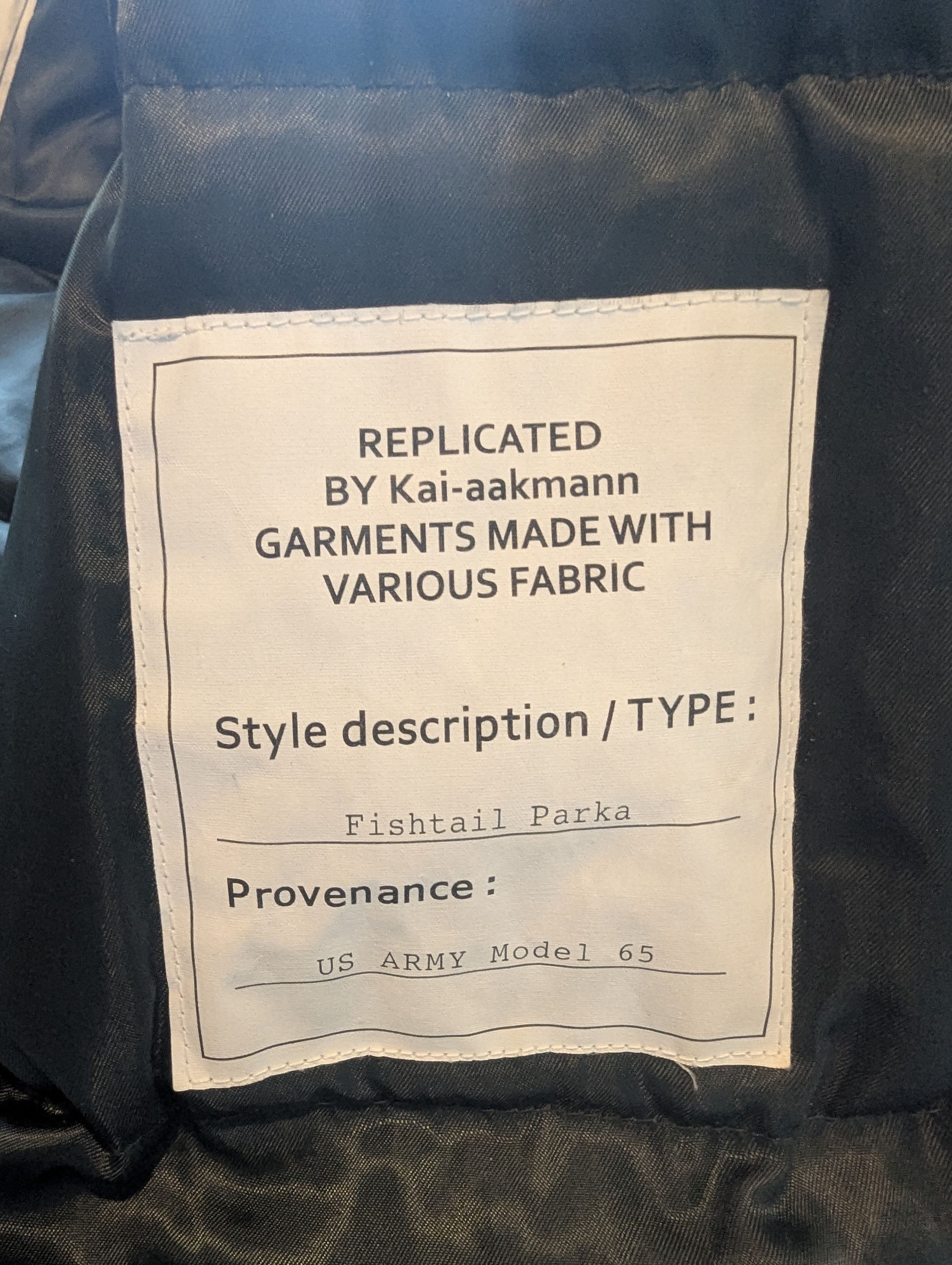Kai Aakmann Kai-aakmann Replica Project Fishtail Parka Size Medium Size US M / EU 48-50 / 2 - 8 Thumbnail