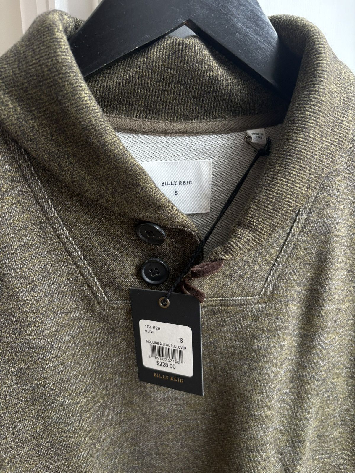 Billy Reid BILLY REID MENS KNIT PULLOVER SWEATER OLIVE SIZE S NEW W TAG Size US S / EU 44-46 / 1 - 1 Thumbnail