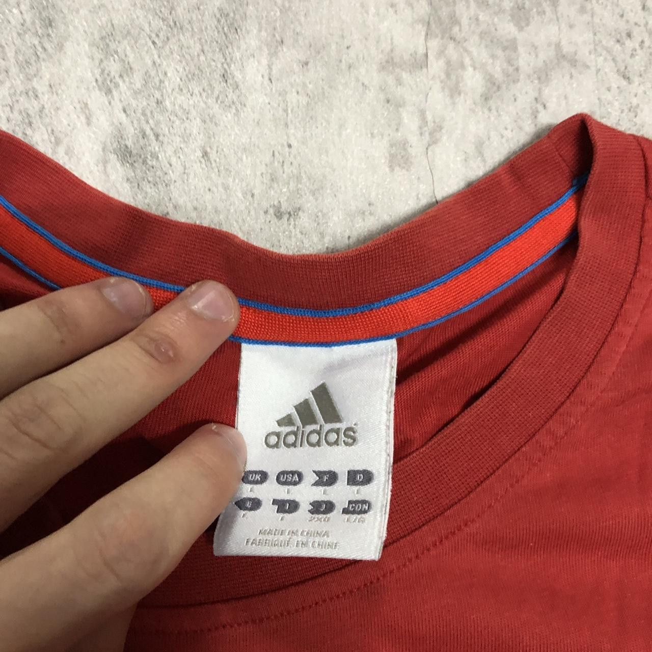 Adidas Adidas red and blue striped t-shirt #stripes Size US L / EU 52-54 / 3 - 3 Thumbnail