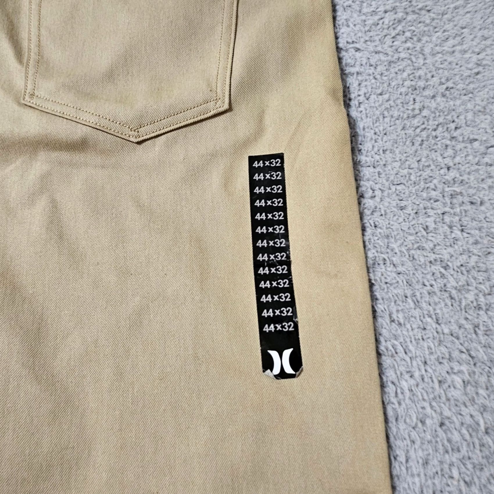 Hurley Hurley x Nike 84 Dri-FIT Pant Mens 44x32 Tan Slim Fit Twill Five Pocket Stretch Size US 44 / EU 60 - 3 Thumbnail