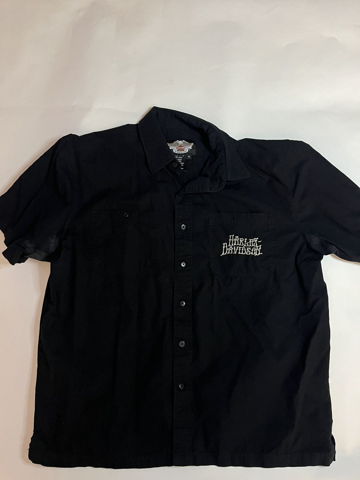 Harley Davidson XL Bone Skull Angel Wings button up Harley Davidson Size US XL / EU 56 / 4 - 8 Thumbnail