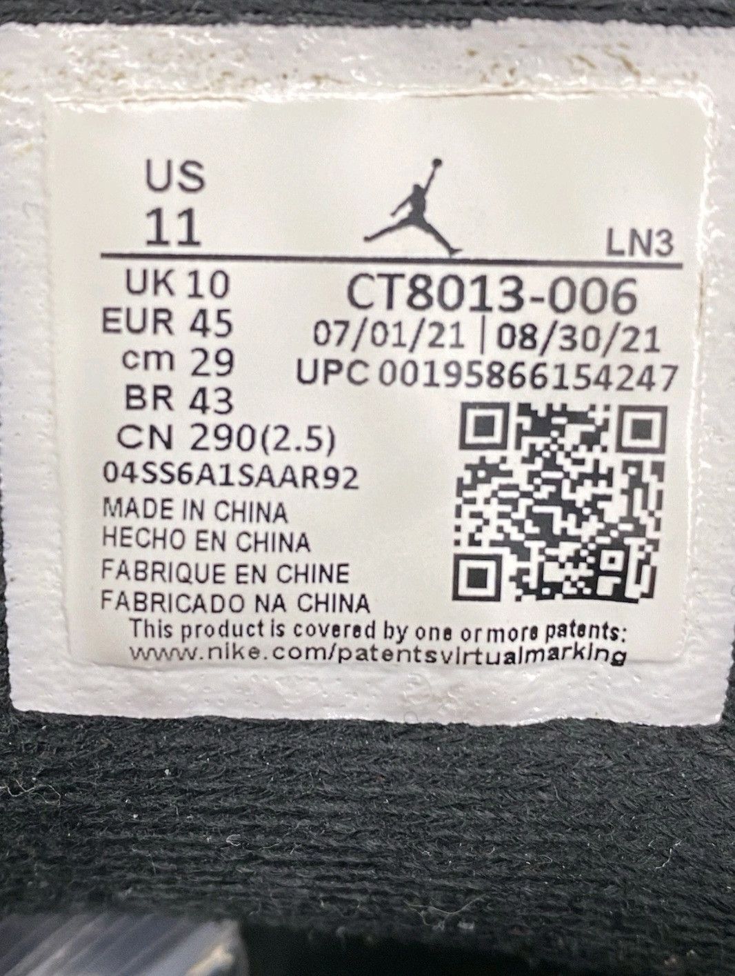 Jordan Brand Nike Air Jordan Retro 12 Playoff 2021 CT8013006 Size 11 Men Size US 11 / EU 44 - 8 Thumbnail