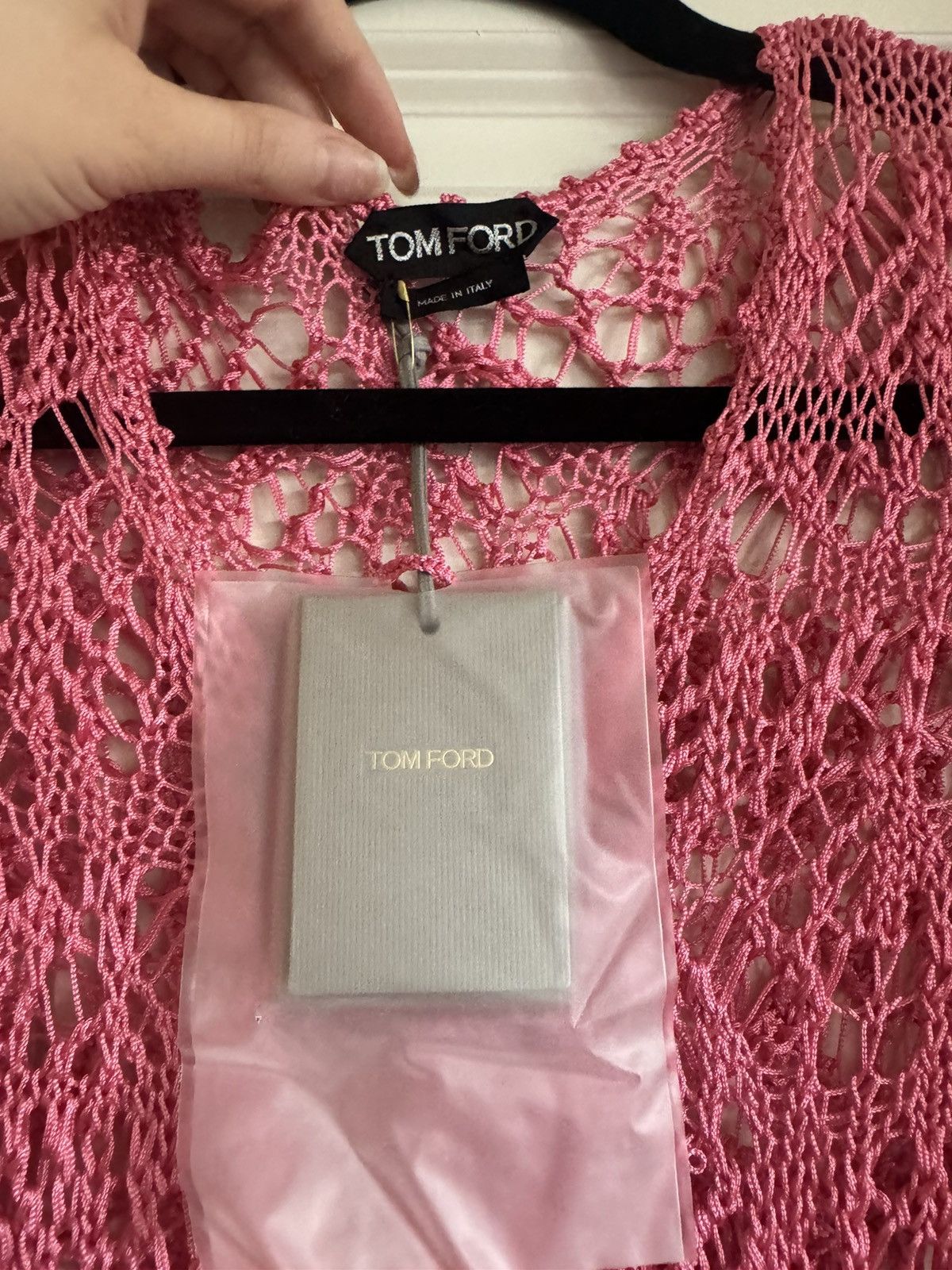 Tom Ford TOM FORD Fine Viscose Crochet Knit Cardigan MRSP $1,390 Size S / US 4 / IT 40 - 5 Thumbnail