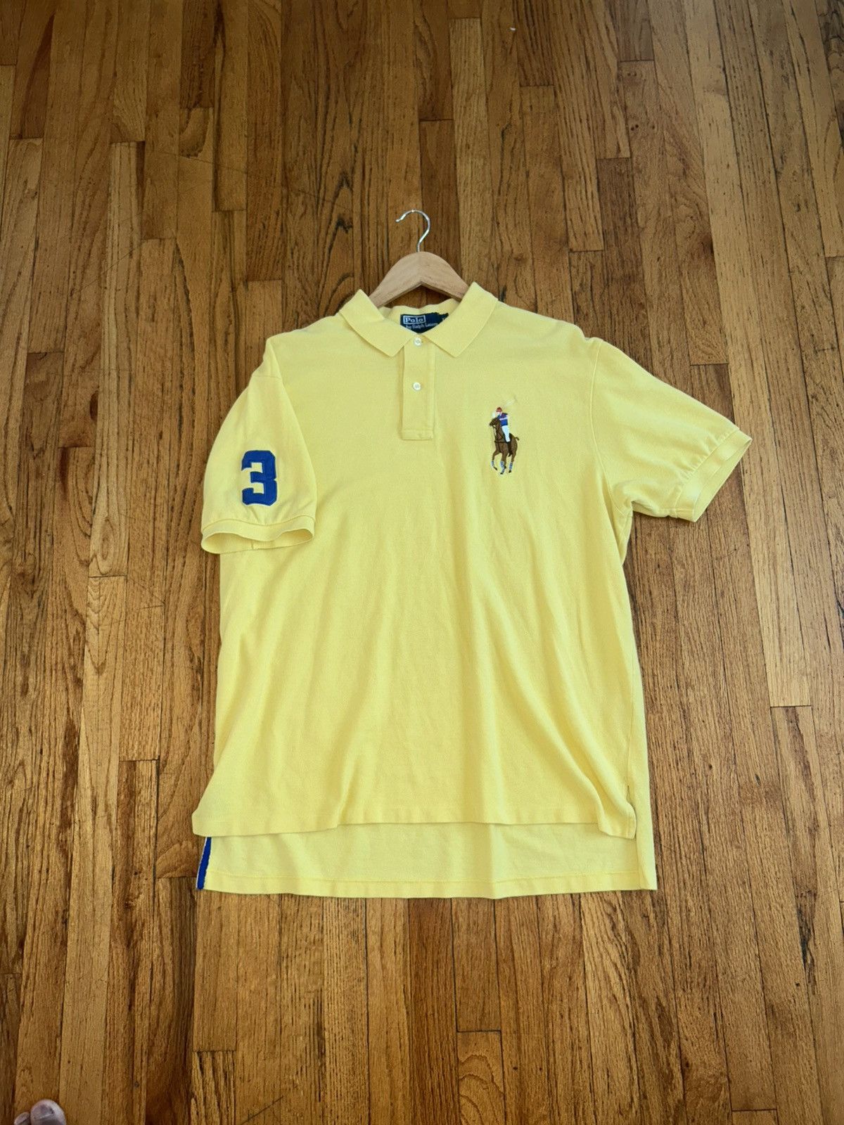 Polo Ralph Lauren Vintage yellow big pony polo button up shirt Size US XL / EU 56 / 4 - 2 Thumbnail