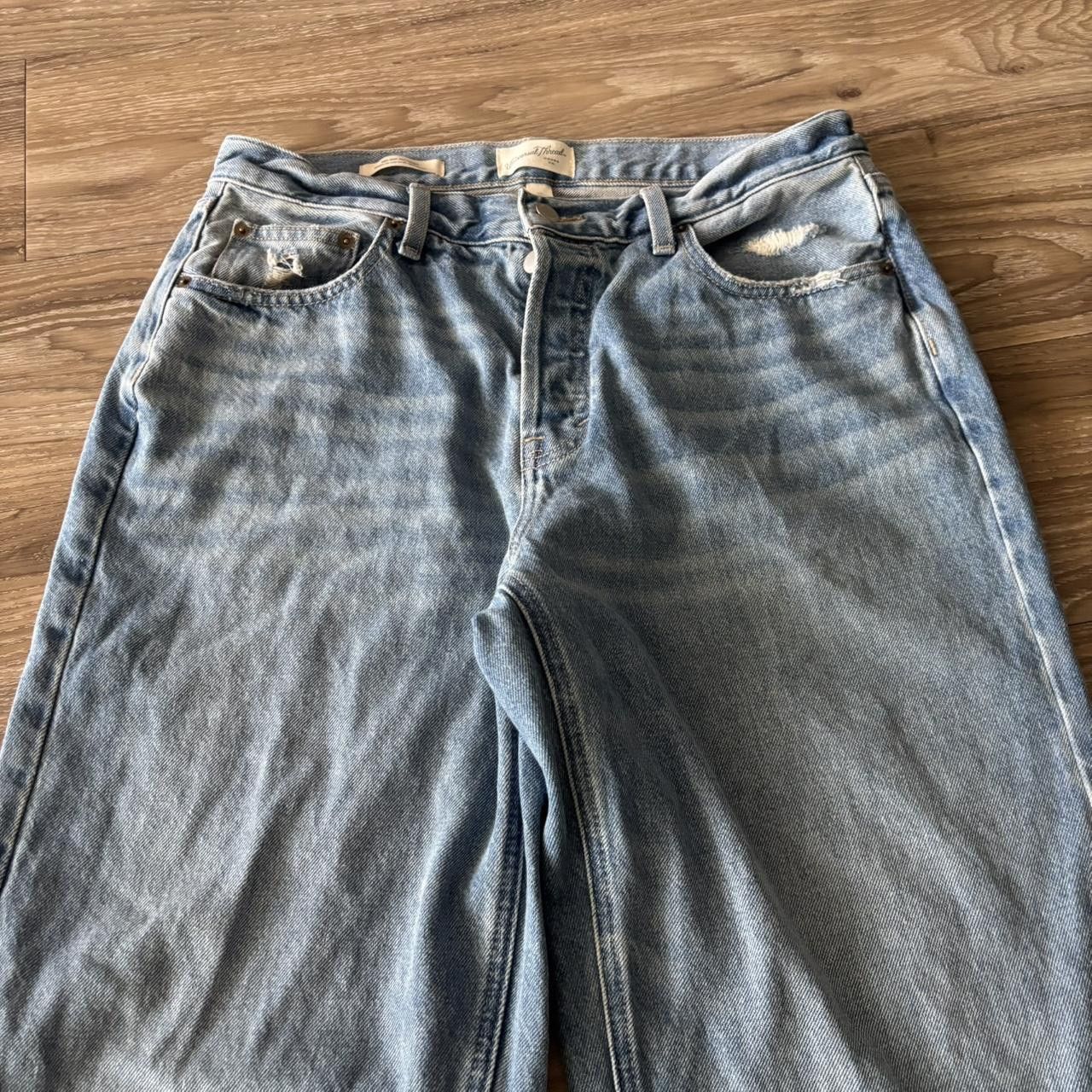Japanese Brand Crazy Vintage Y2K/2000s Baggy Light Wash Skater Style Denim Jeans! 32x32 Size US 32 / EU 48 - 5 Thumbnail