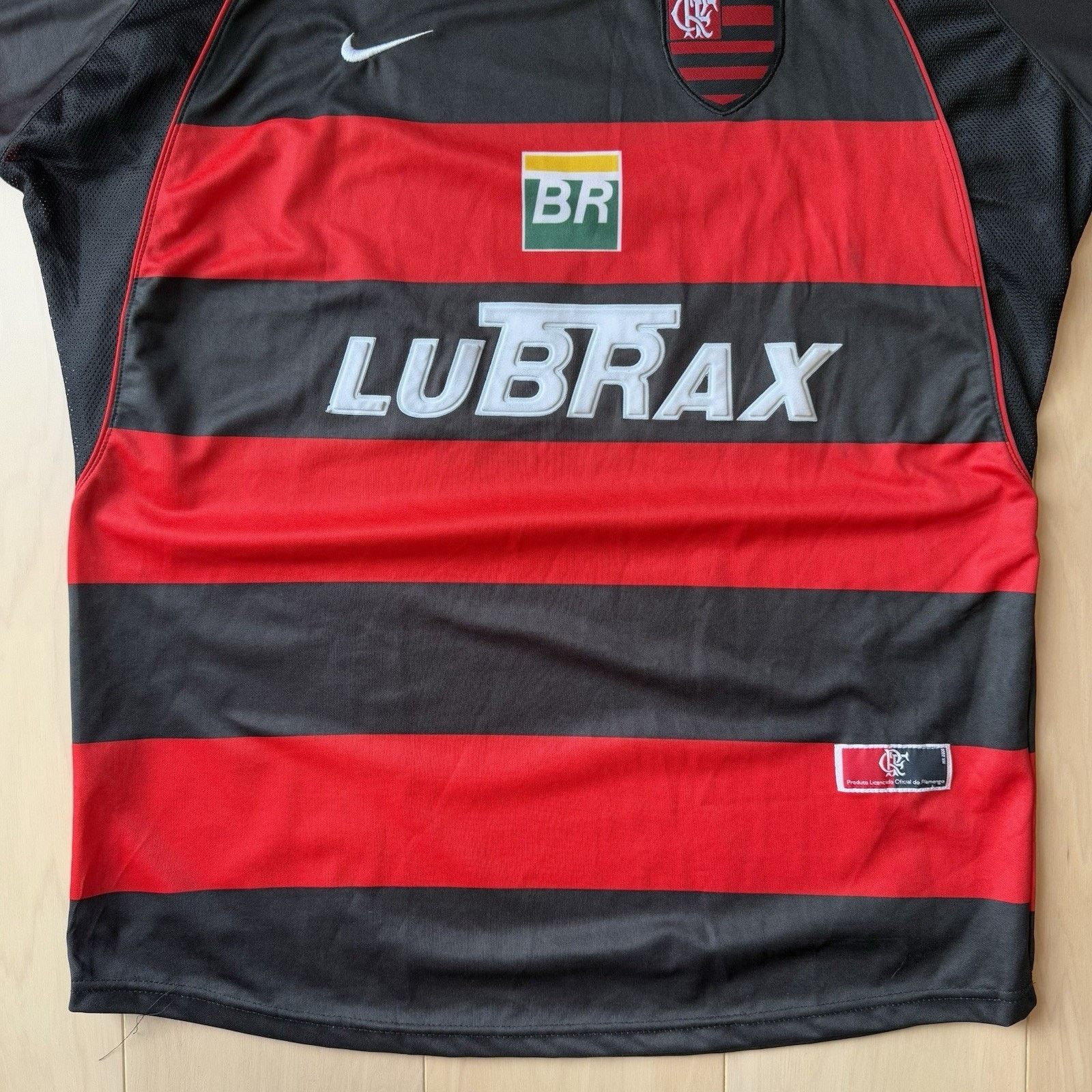 Nike × Vintage Vintage Flamengo Jersey Large Red Black Y2K Nike Sportswear Size US L / EU 52-54 / 3 - 4 Thumbnail