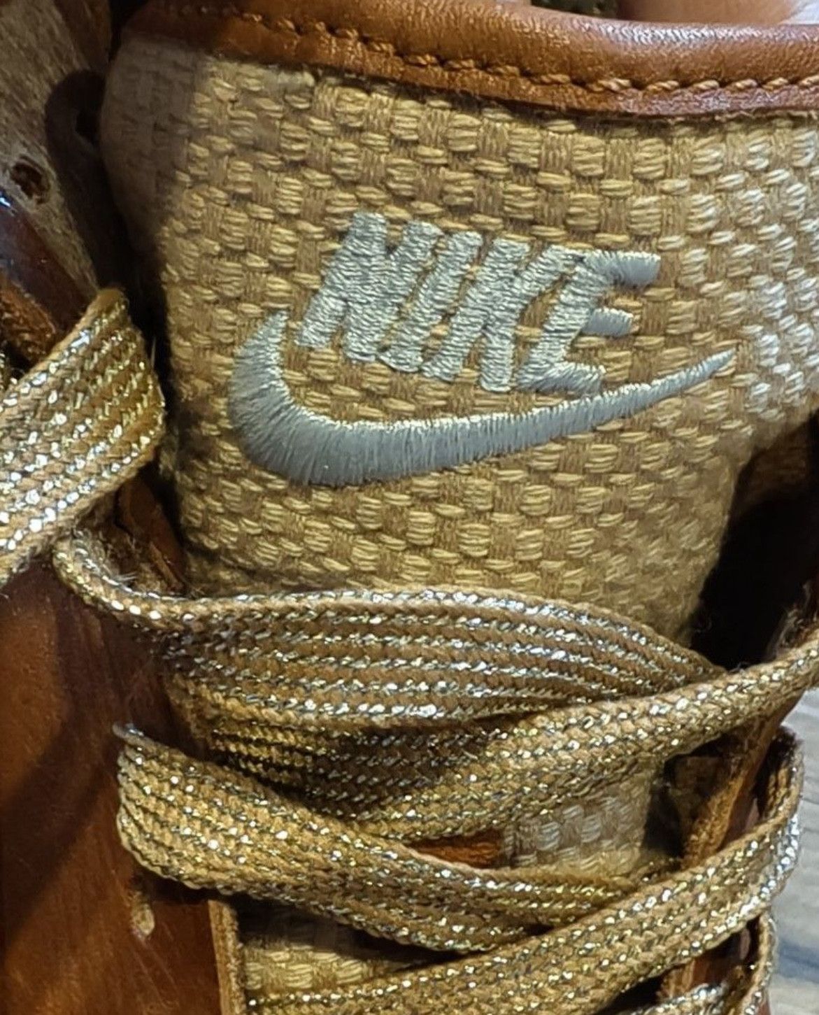 Nike Nike Leather & Canvas Sneakers Size US 6.5 / IT 36.5 - 6 Thumbnail