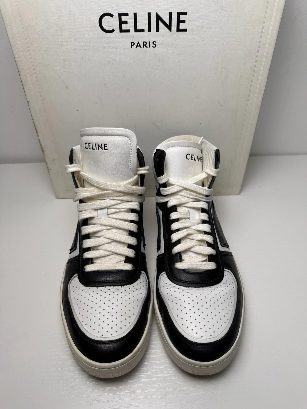 Celine Celine CT-01 Z Trainer High Top Sneakers Black White SZ 41 Size US 8 / EU 41 - 2 Thumbnail