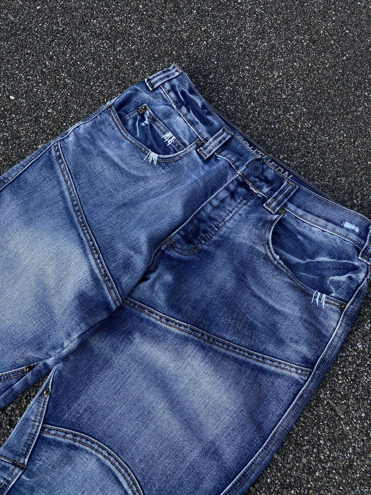 Japanese Brand × Vintage Southern Knee Patch Jeans Size US 32 / EU 48 - 4 Thumbnail