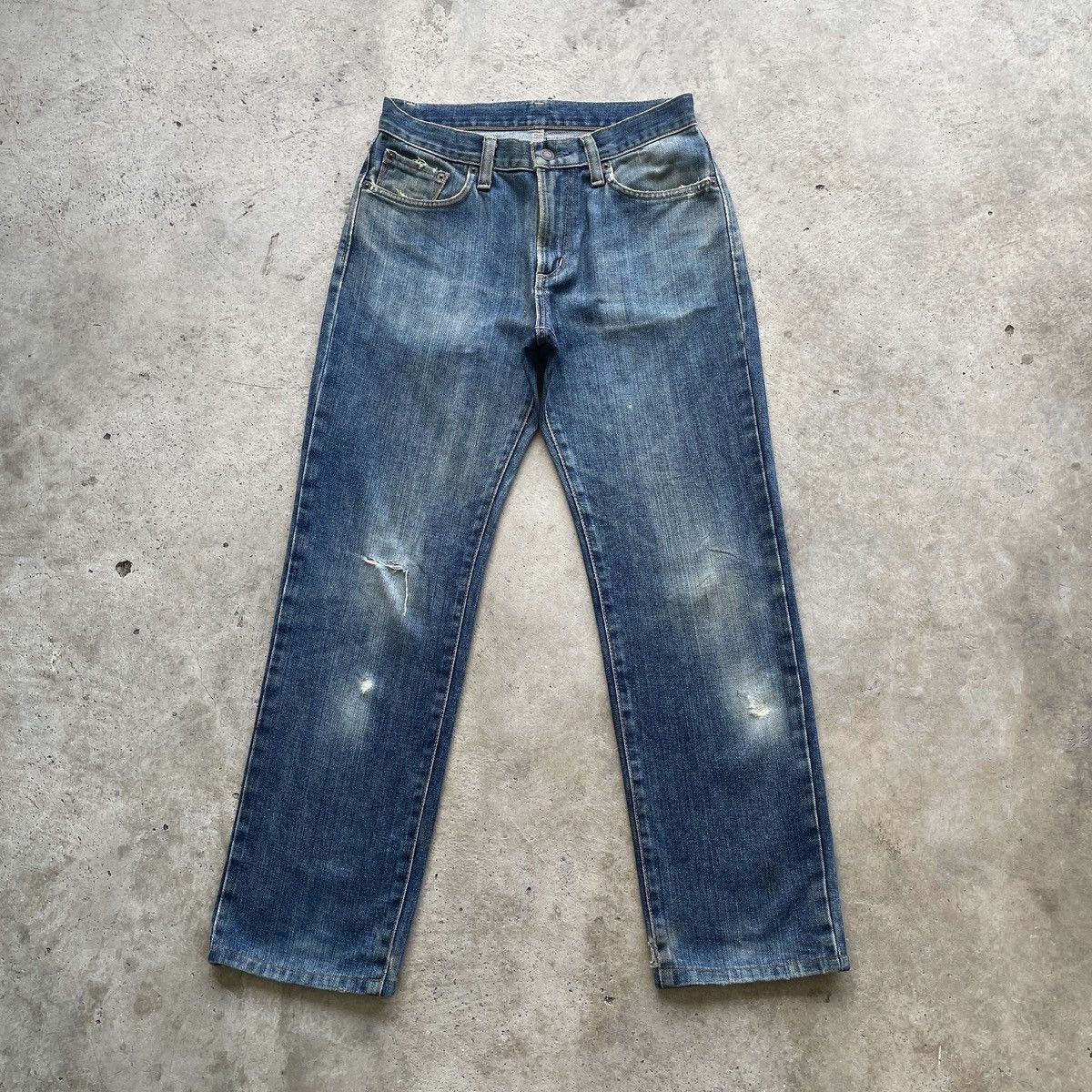 Edwin W29x28.5 Vintage Edwin Jeans Distressed Faded Denim Pants Size US 29 - 1 Thumbnail
