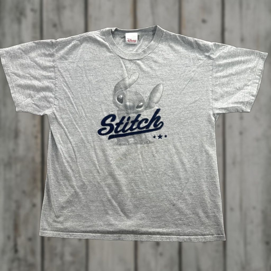 Disney Disney Stitch Shirt Mens Large Gray Graphic Tee Lilo & Stitch Movie Logo Size US L / EU 52-54 / 3 - 1 Thumbnail
