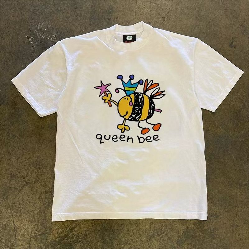 Vintage Hardworking bee pattern casual retro t-shirt Size US M / EU 48-50 / 2 - 1 Thumbnail
