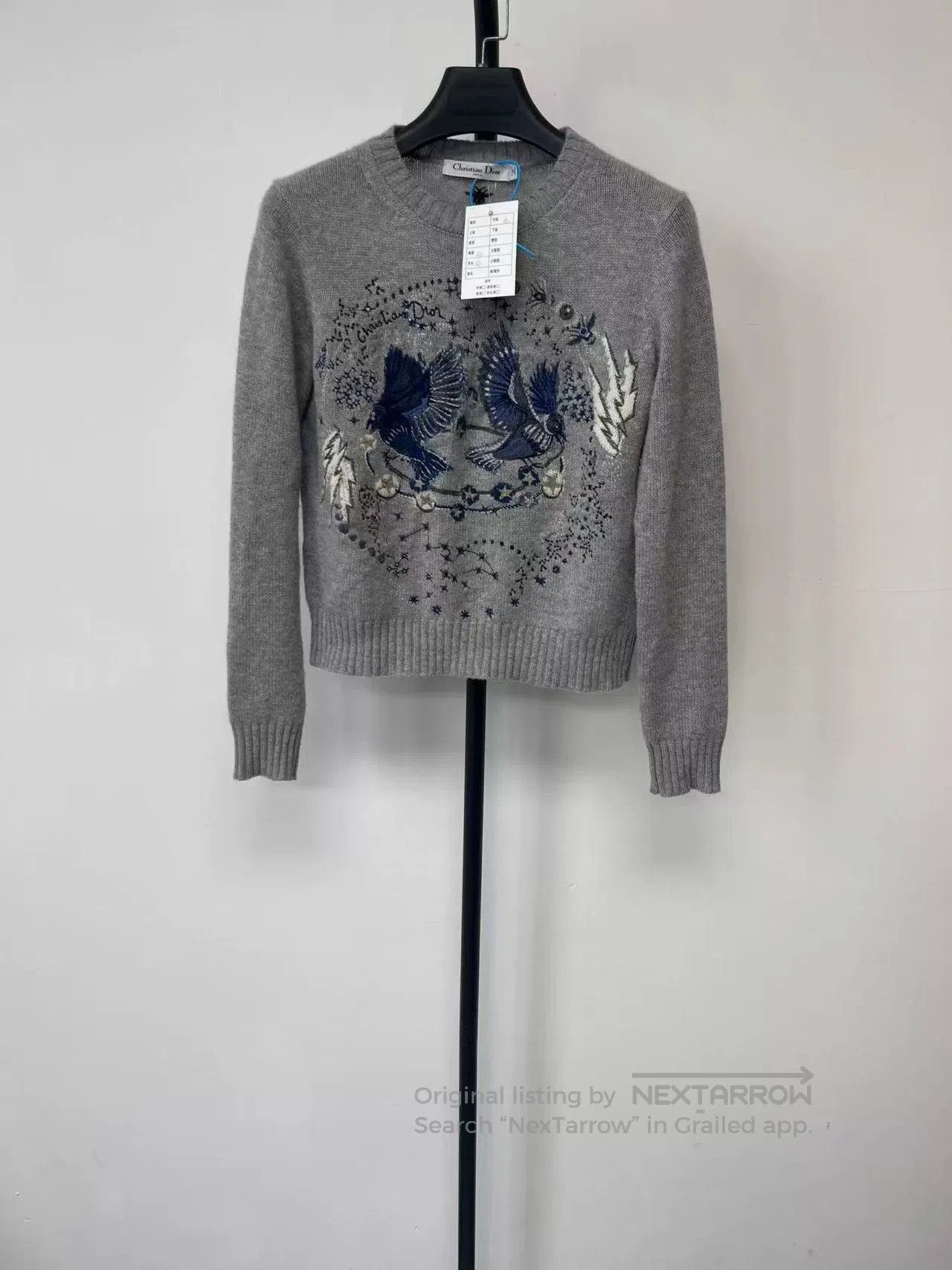 Dior dior zodiac pattern embroidered crew neck sweater. Size S / US 4 / IT 40 - 1 Thumbnail