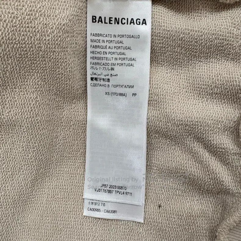 Balenciaga Balenciaga Double B Hooded Zippered Printed Long Sleeve Ja Size US XS / EU 42 / 0 - 5 Thumbnail