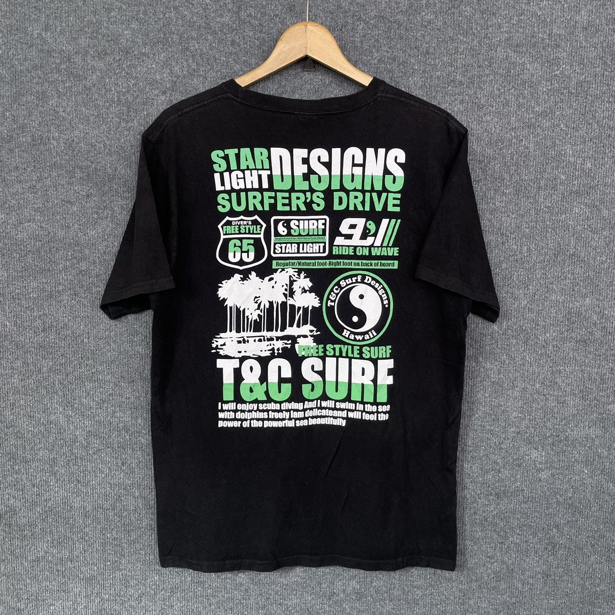 Vintage Vintage Y2K T&C Surf Ying Yang T Shirt Size US L / EU 52-54 / 3 - 1 Thumbnail