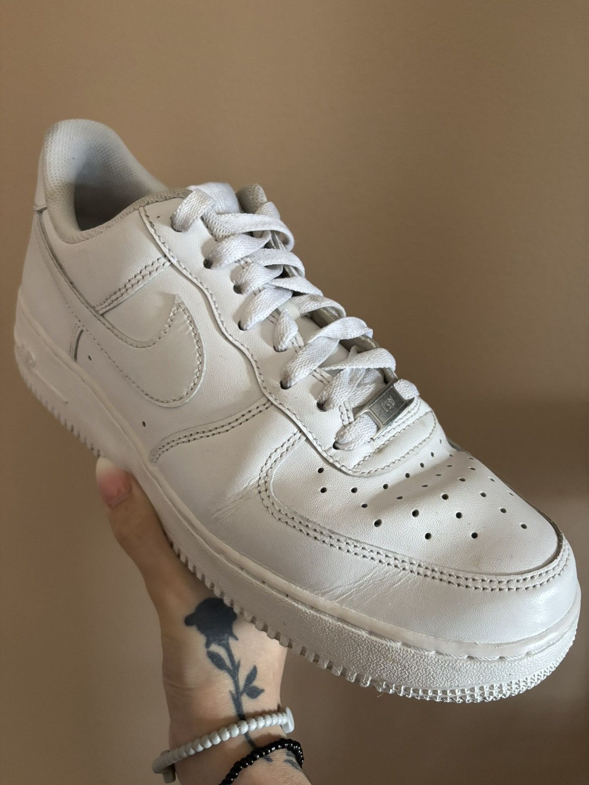 Nike Nike Air Force 1 ‘07 'White' Size US 9 / EU 42 - 2 Thumbnail