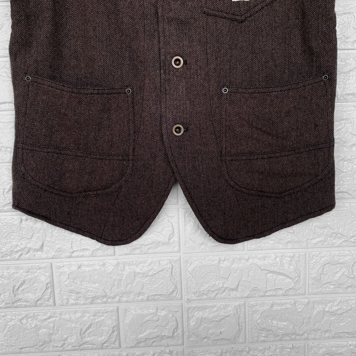 Replay Replay Wool Vest Dark Brown Jacket Size US S / EU 44-46 / 1 - 7 Thumbnail