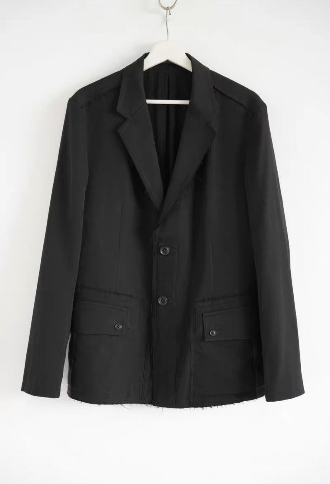 Yohji Yamamoto Yohji Yamamoto Patchwork Raw Edge Triple Layer Blazer K4 Size US M / EU 48-50 / 2 - 1 Thumbnail