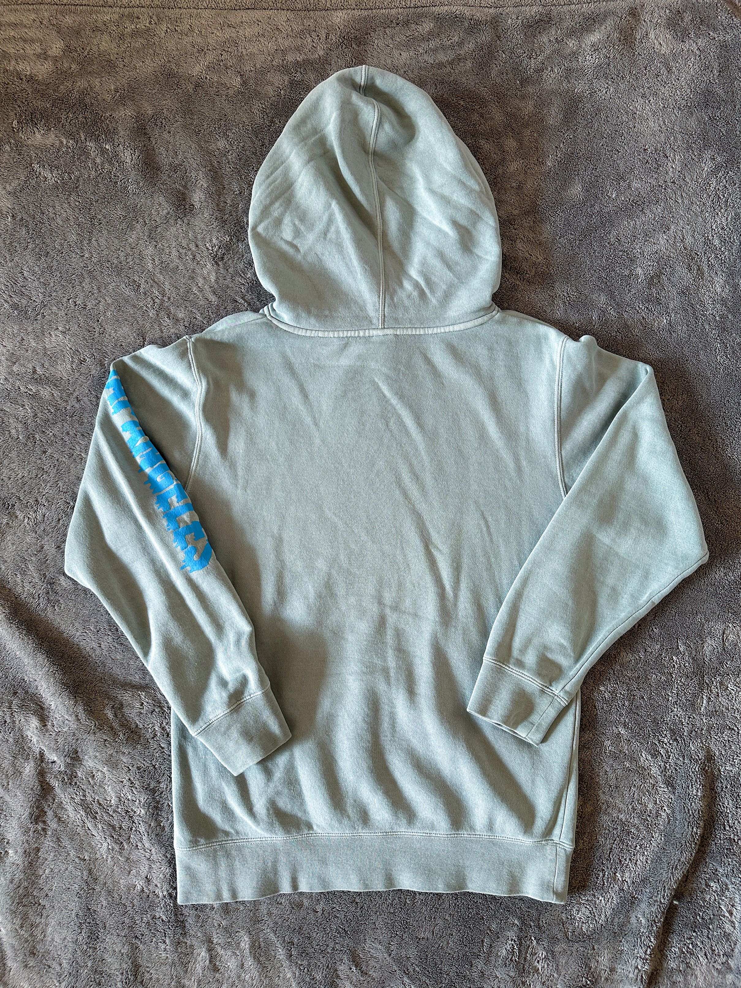 Japanese Brand Japangeles Mizu Drip Pigment-Dyed Hoodie - Sage Size US S / EU 44-46 / 1 - 4 Thumbnail