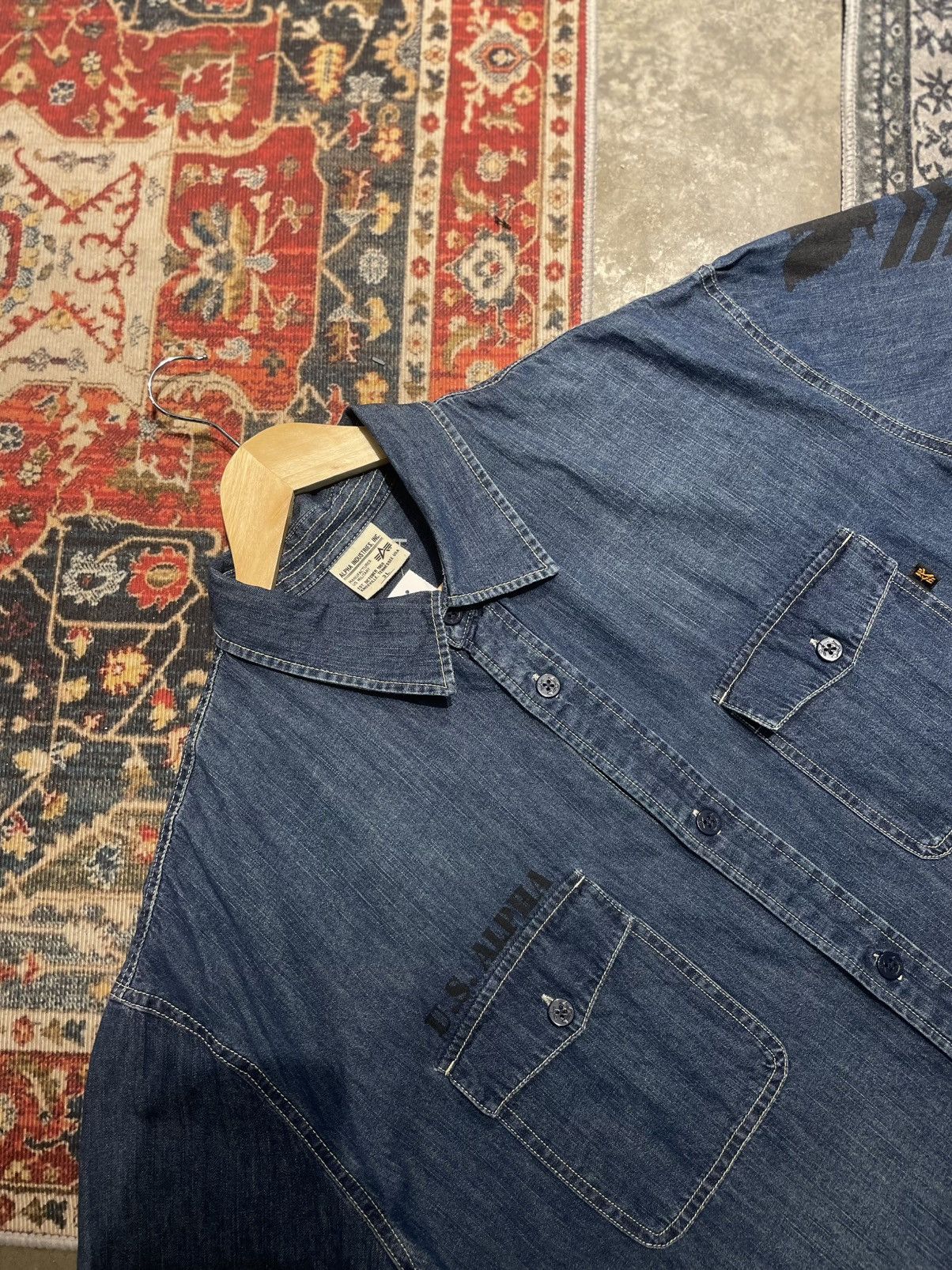 Alpha Industries Alpha Industries denim shirt Size US L / EU 52-54 / 3 - 2 Thumbnail